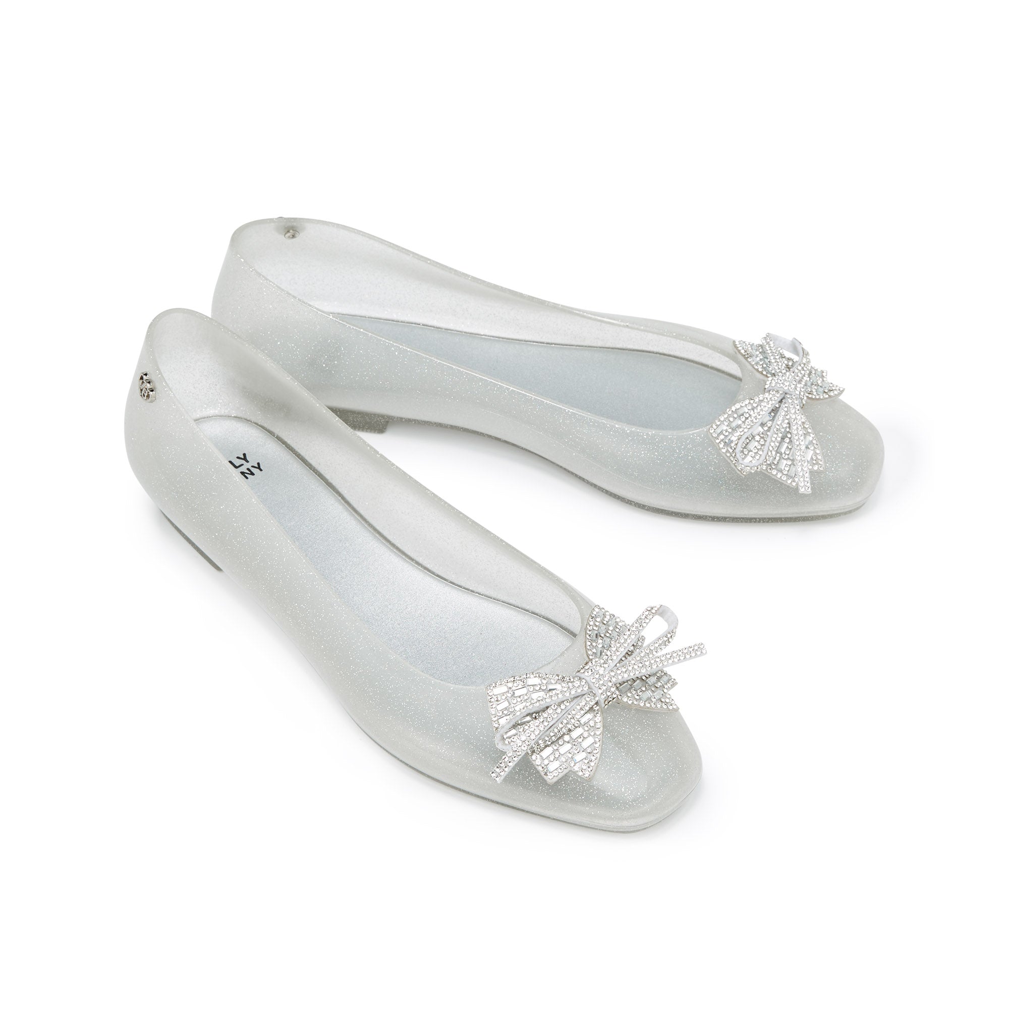 Cullen Bow Crystal Flat Ballerinas Glitter Multi 2