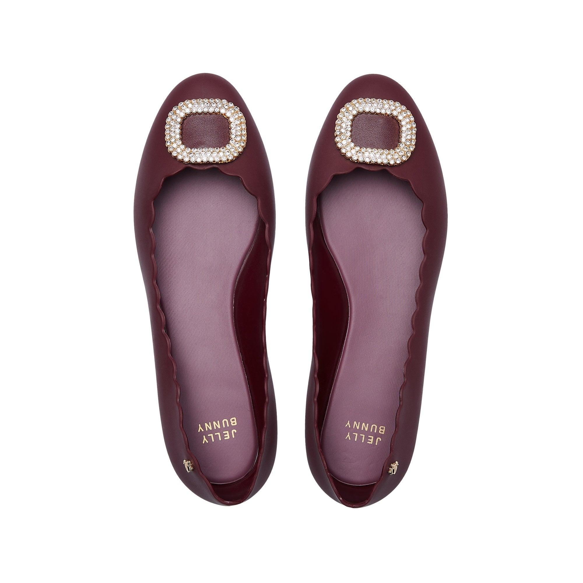 Sophie Matt Rikku Ballerina Shoes Dark Red