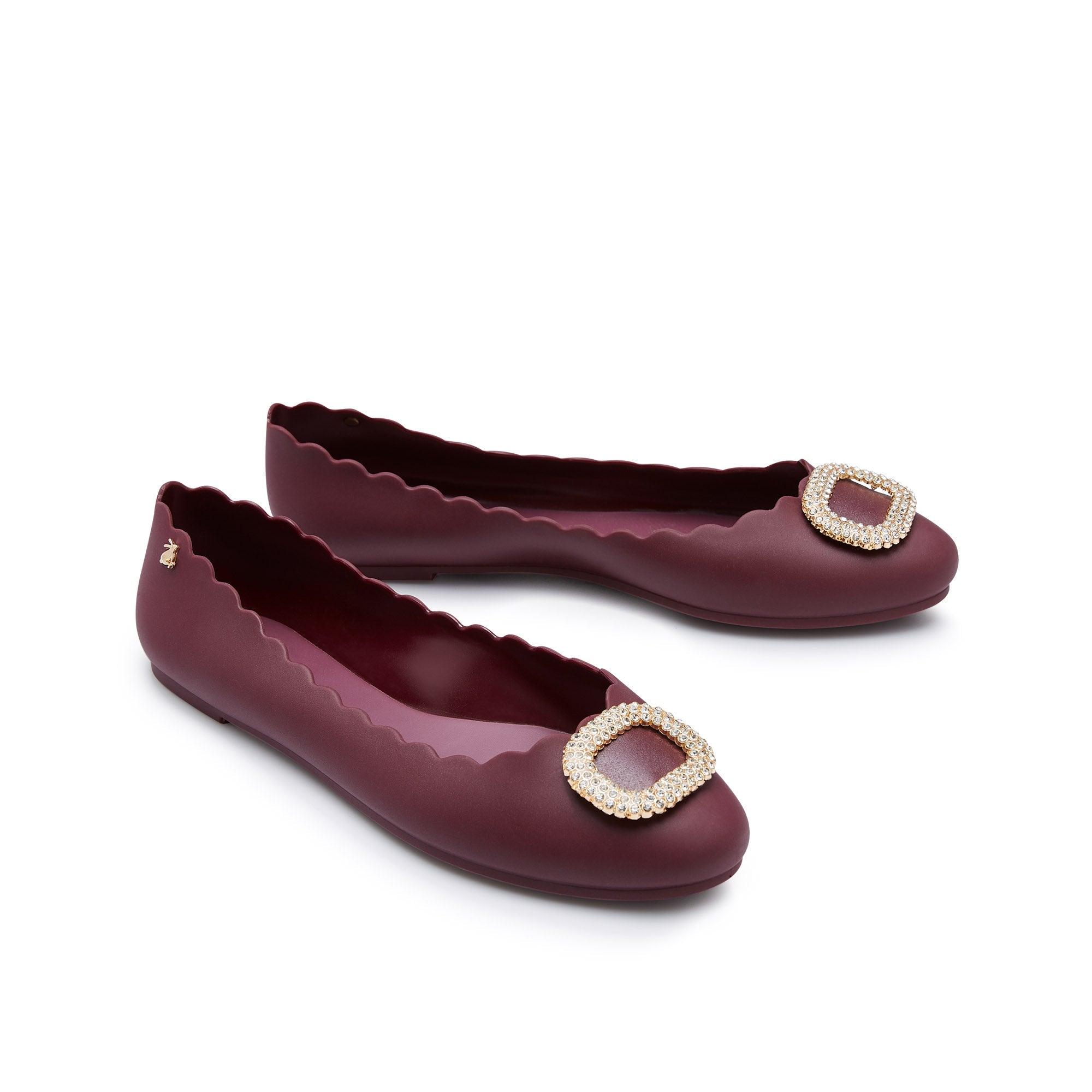 Sophie Matt Rikku Ballerina Shoes Dark Red