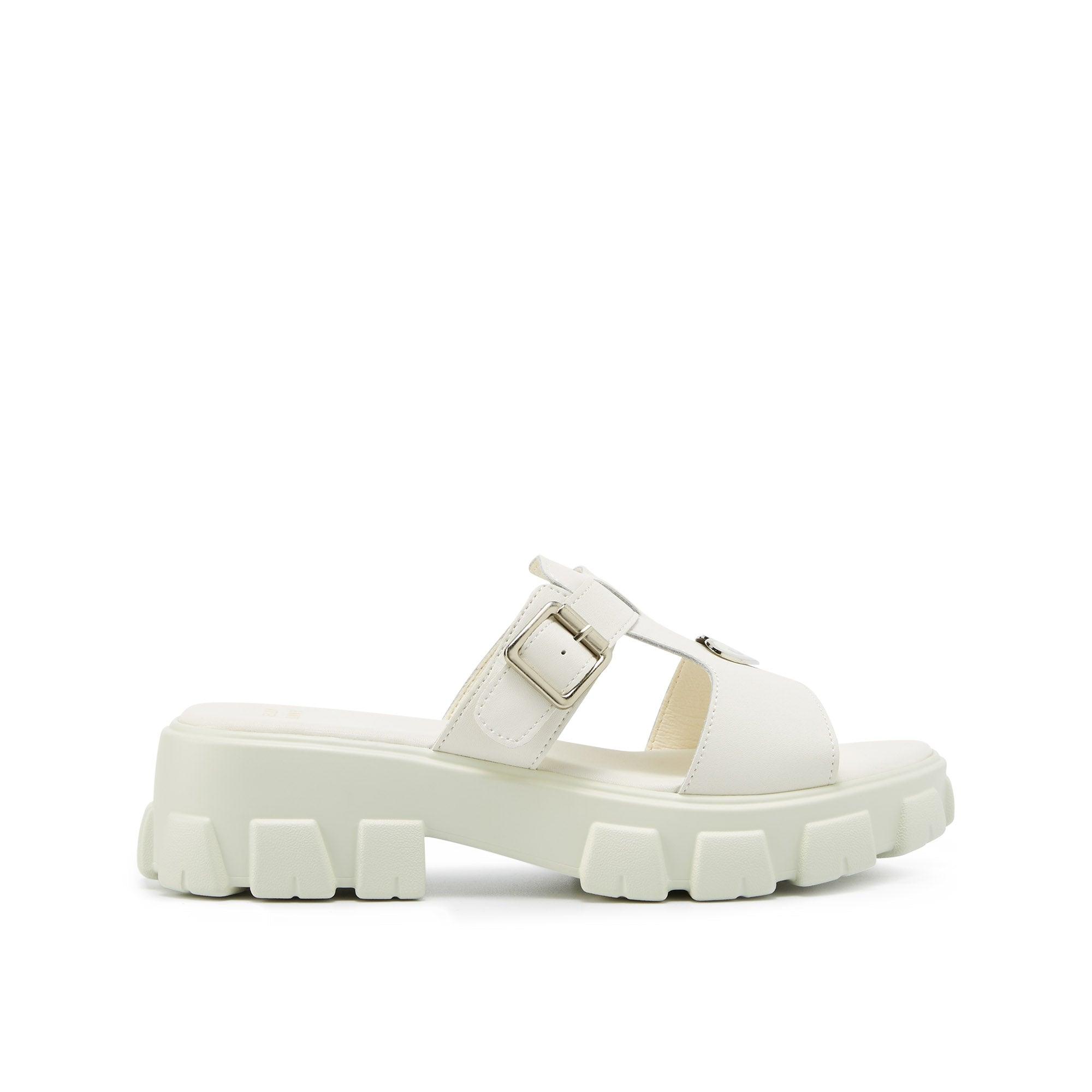 Selphie Mule Sandal White