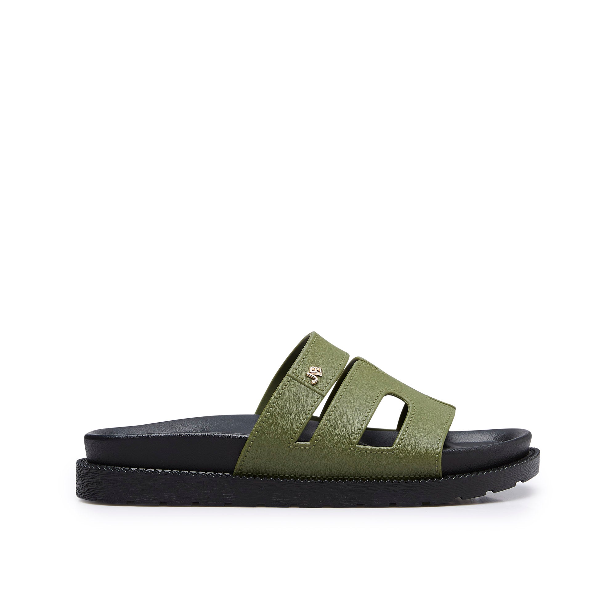 Sena Plain Flat Sandals Green