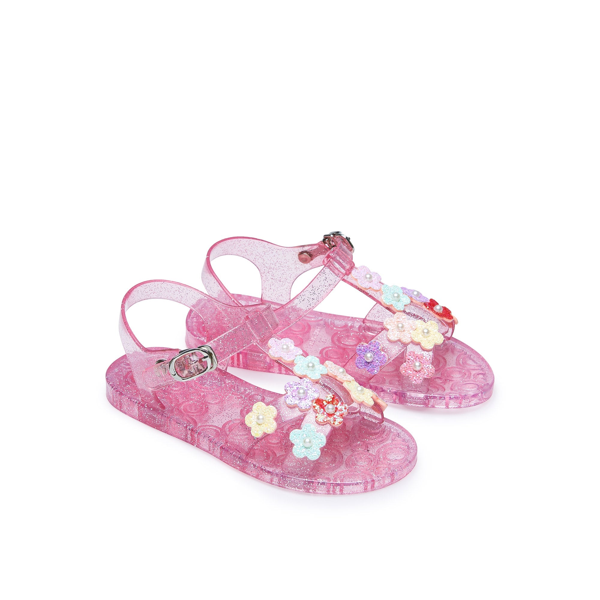 Mini Bolo Flat Sandals Pink