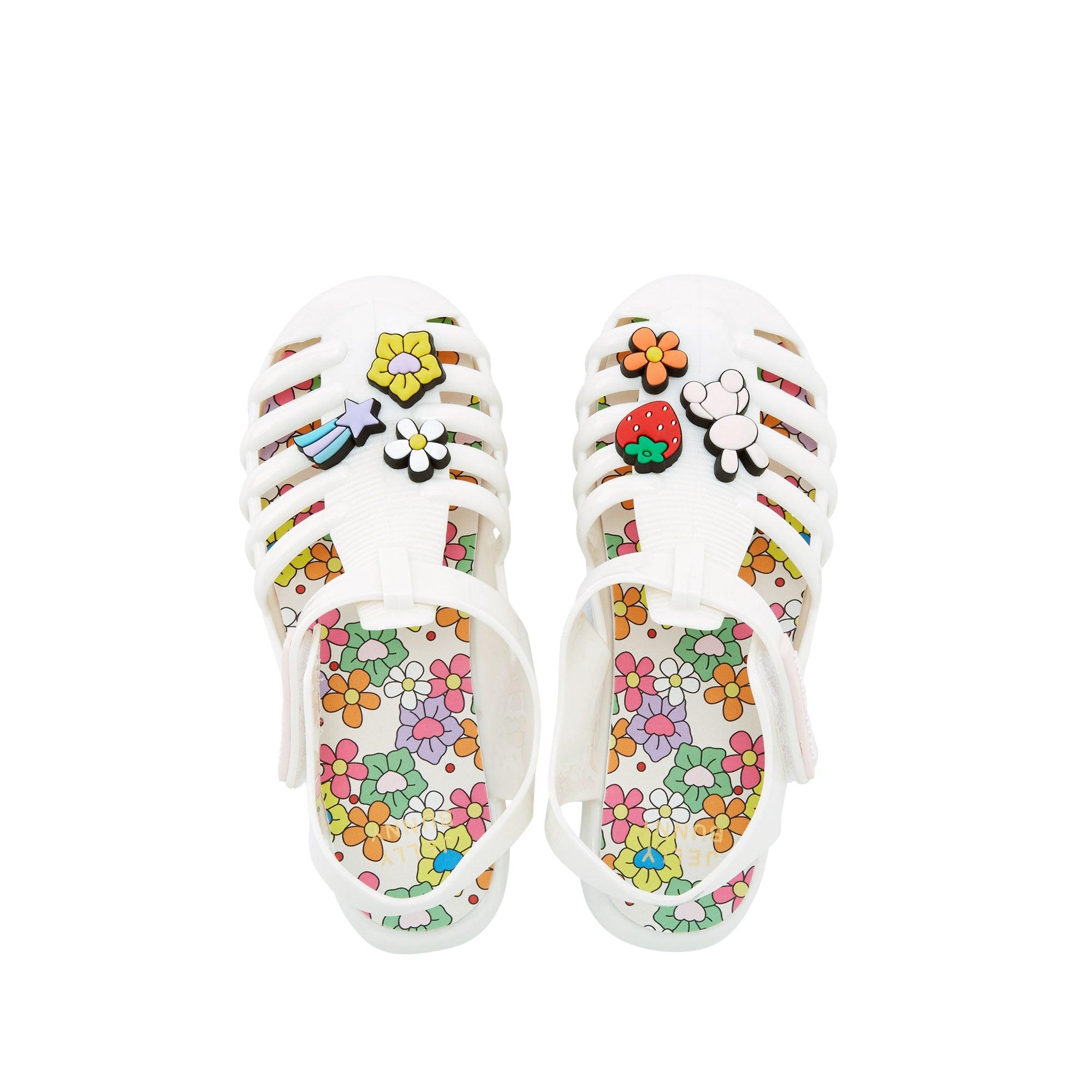 Jb Unicorn Flower Powe Flat Sandals White