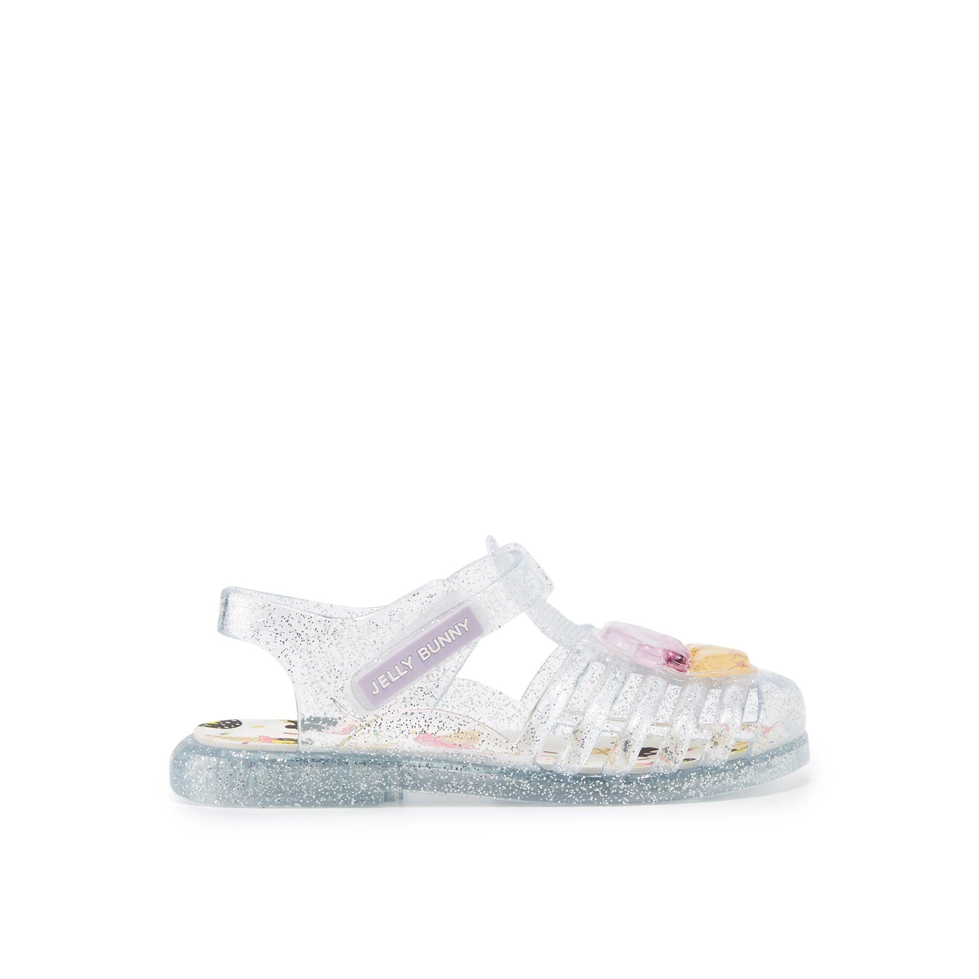 Jb Unicorn Ice Cream Flat Slingbacks For Girls Silver