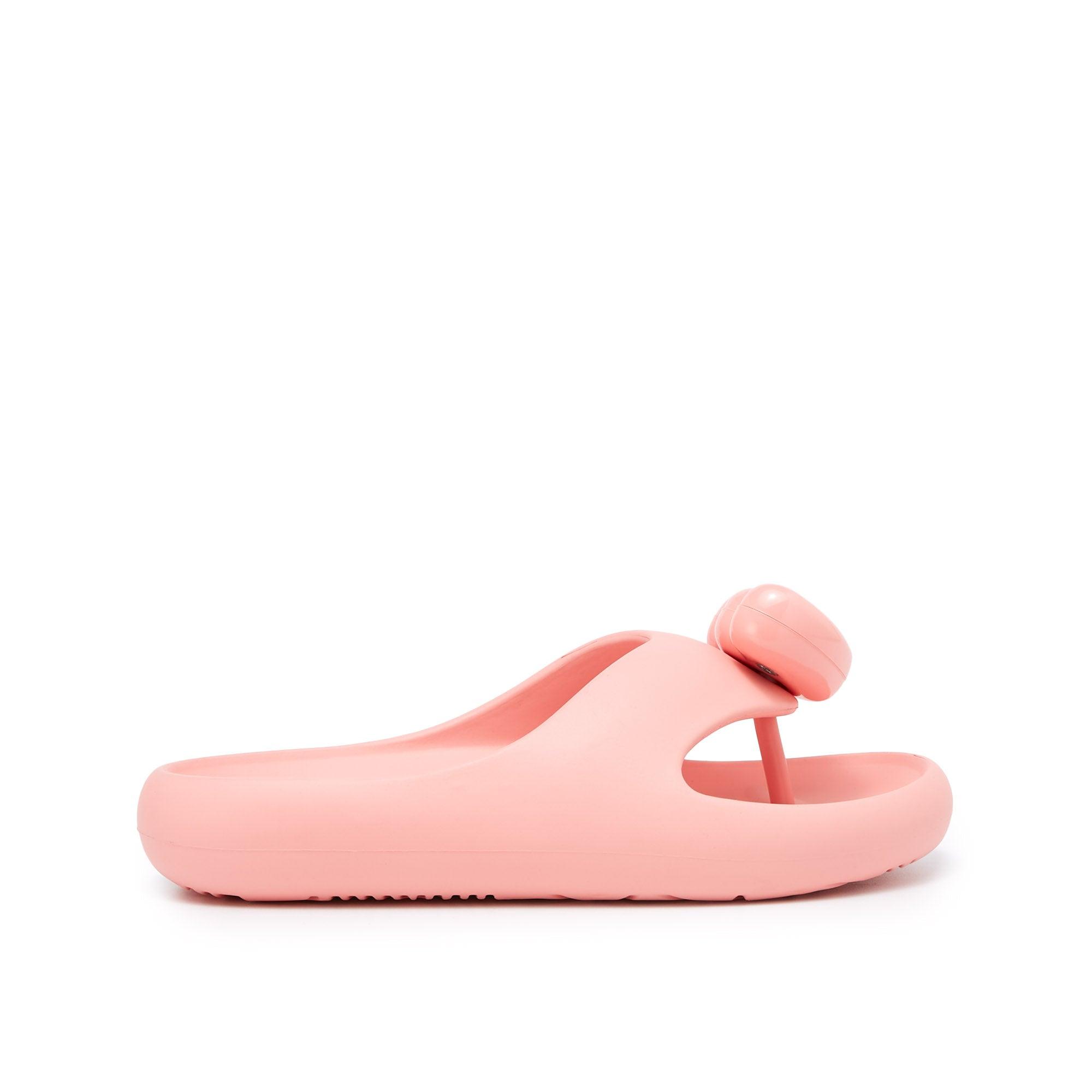 Bunny Foam Slide Flat Sandals Pink