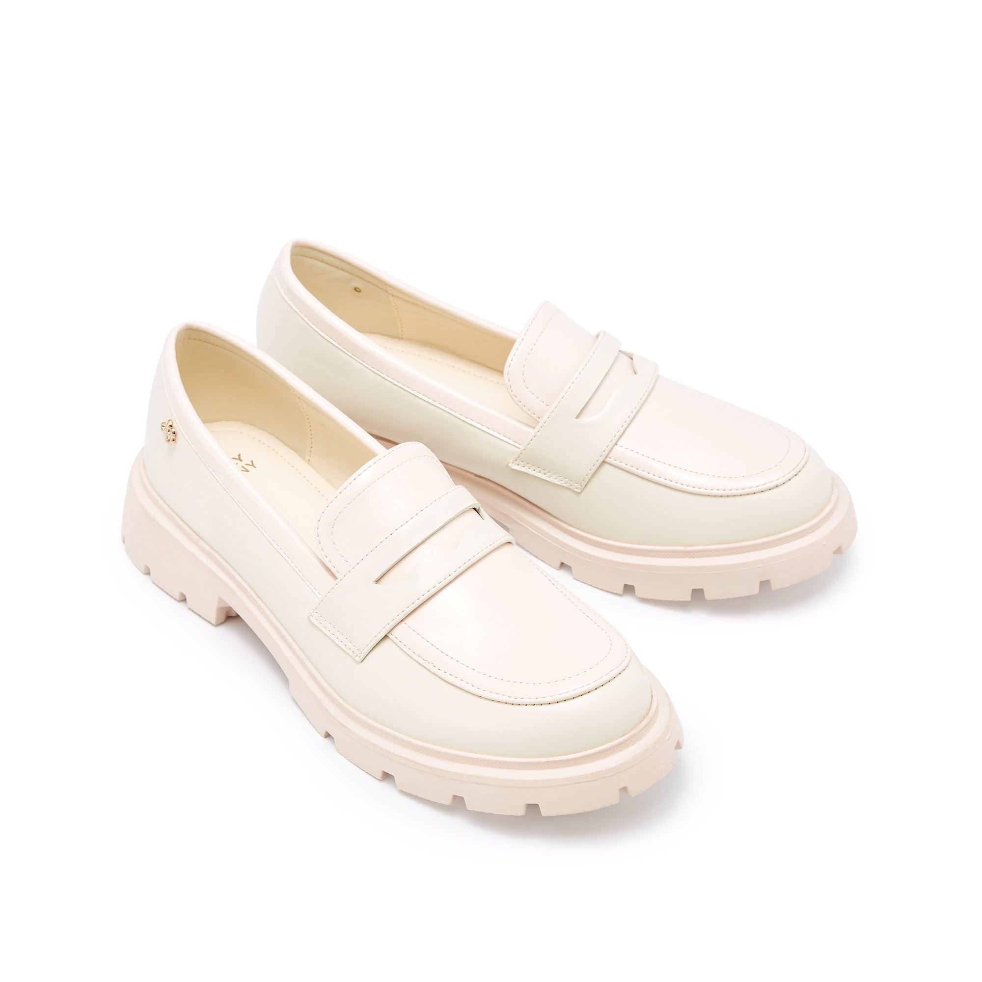 Cleo Flat Loafers Beige