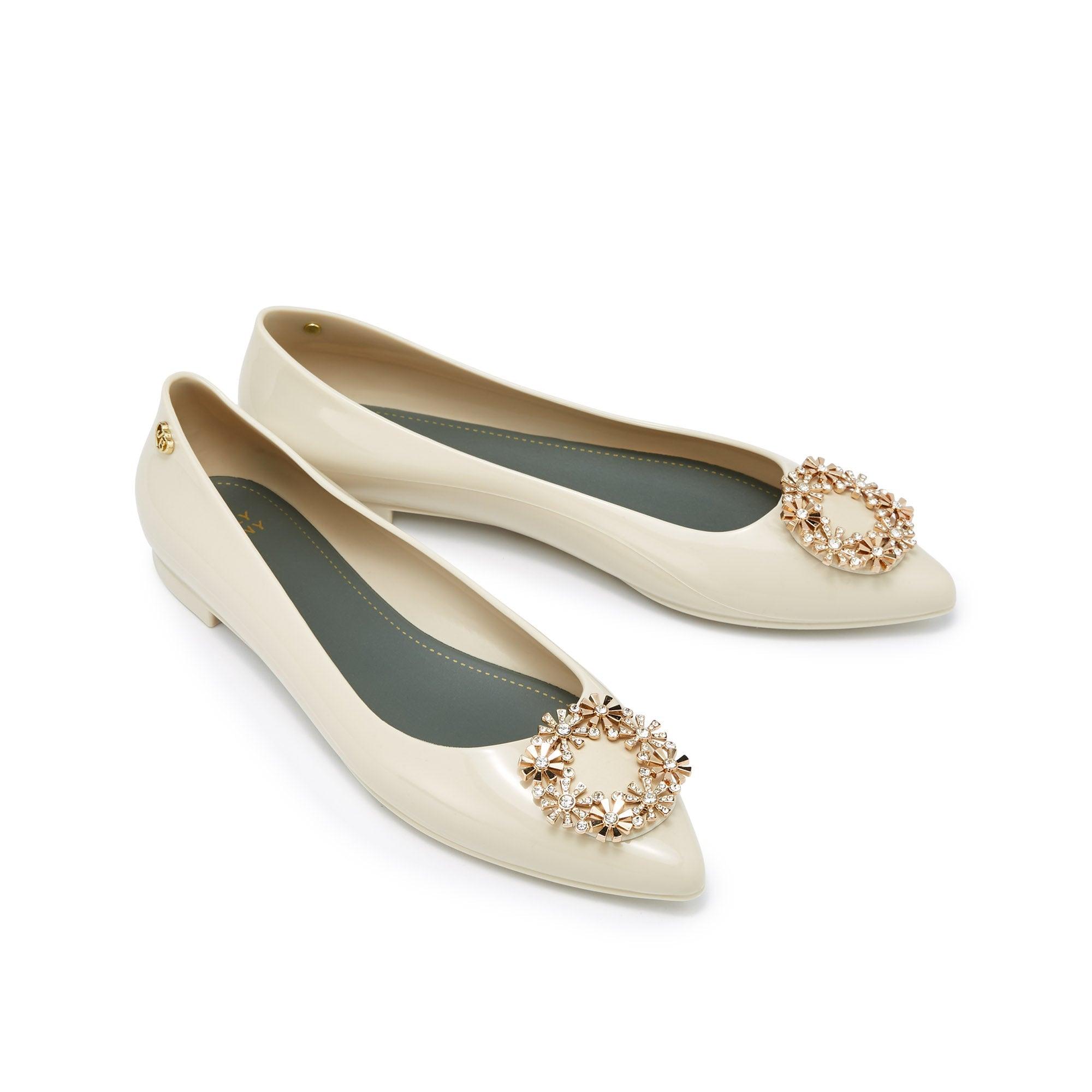 Avery Kalina Flat Ballerinas White