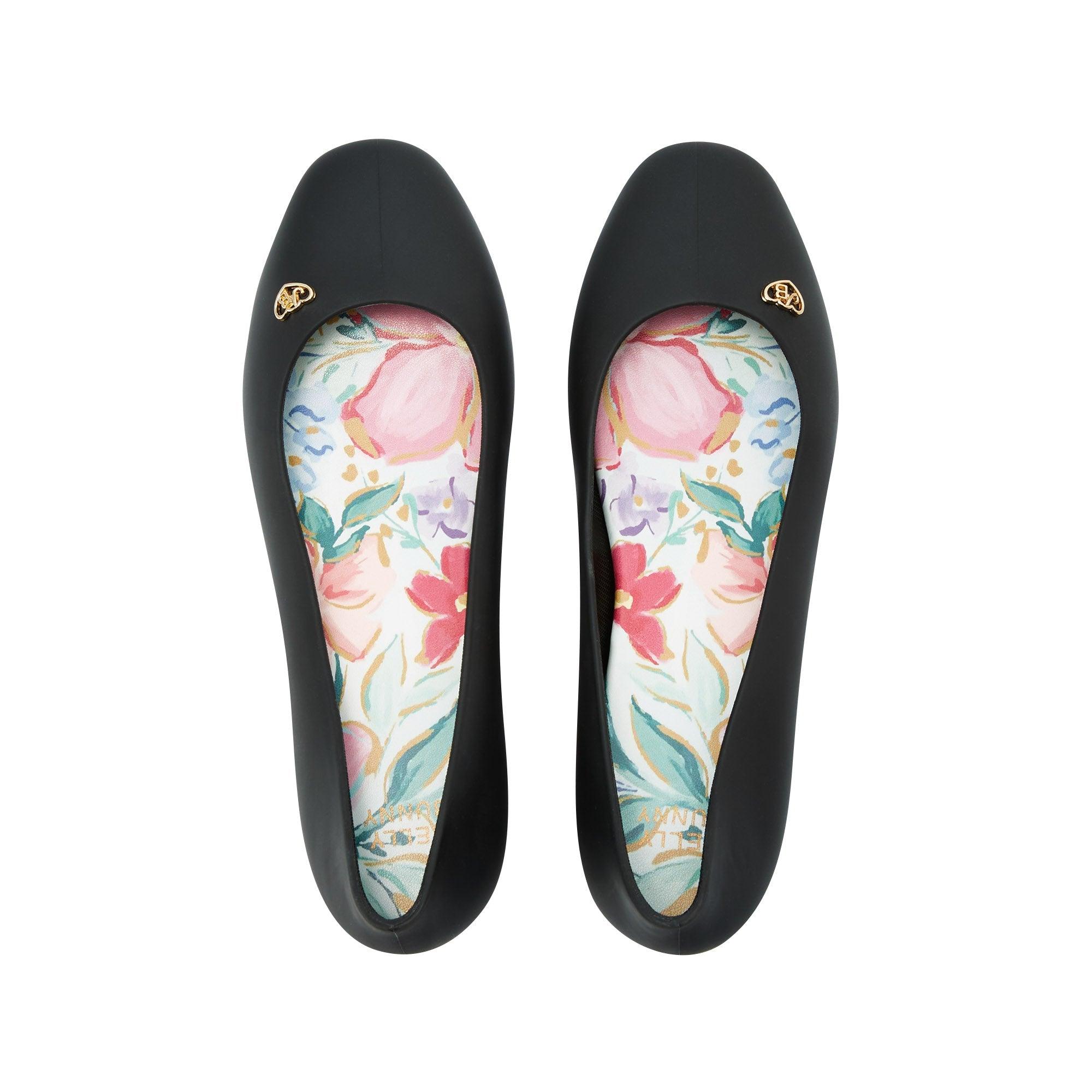 Yoyo Popo Plain Ballerinas Black