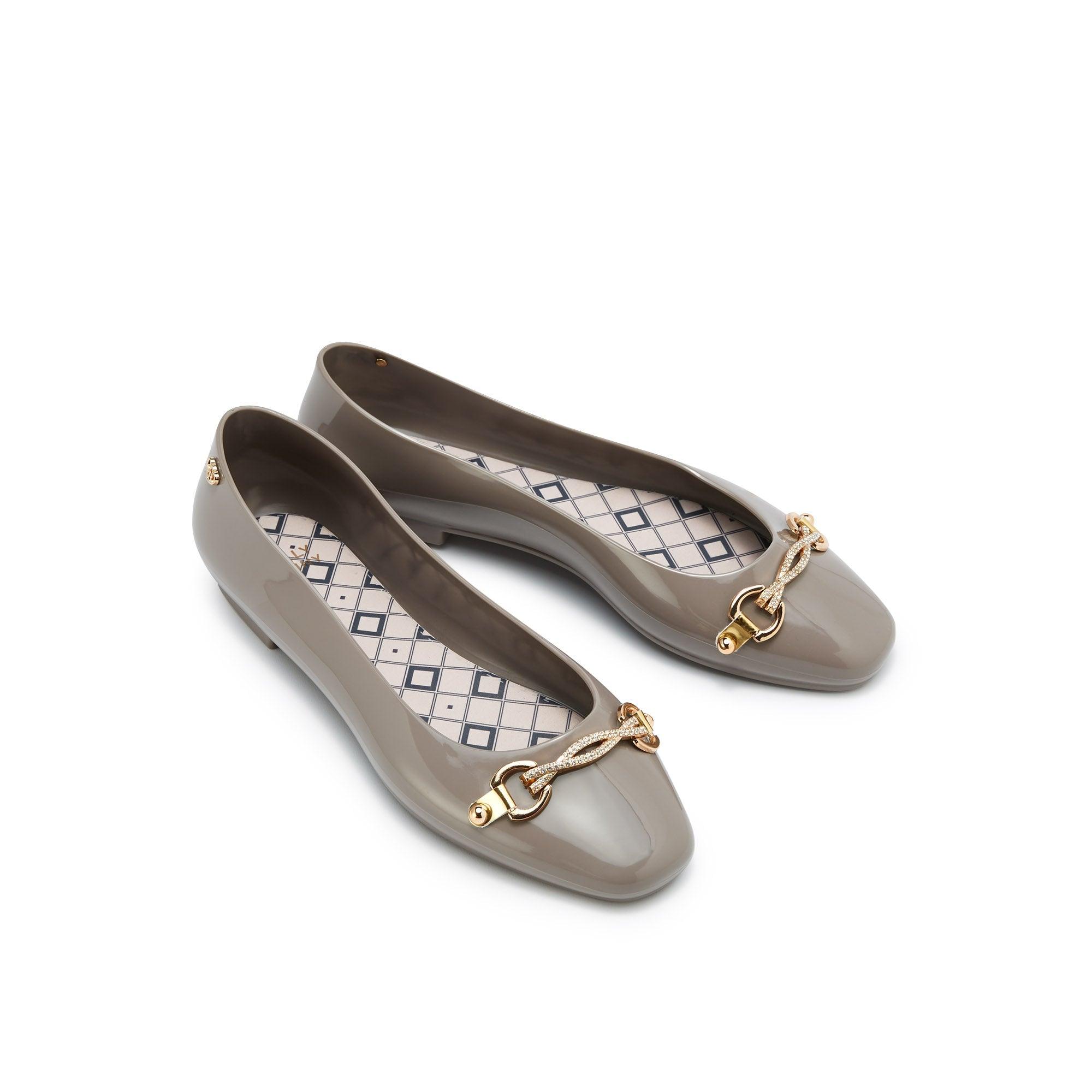 Cullen Laurel Flat Ballerinas Dark Grey