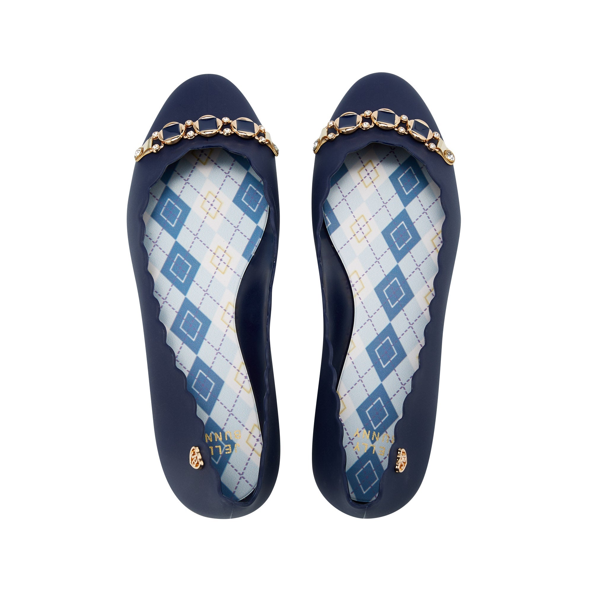 Sophie Patty Flat Ballerinas Printed Navy