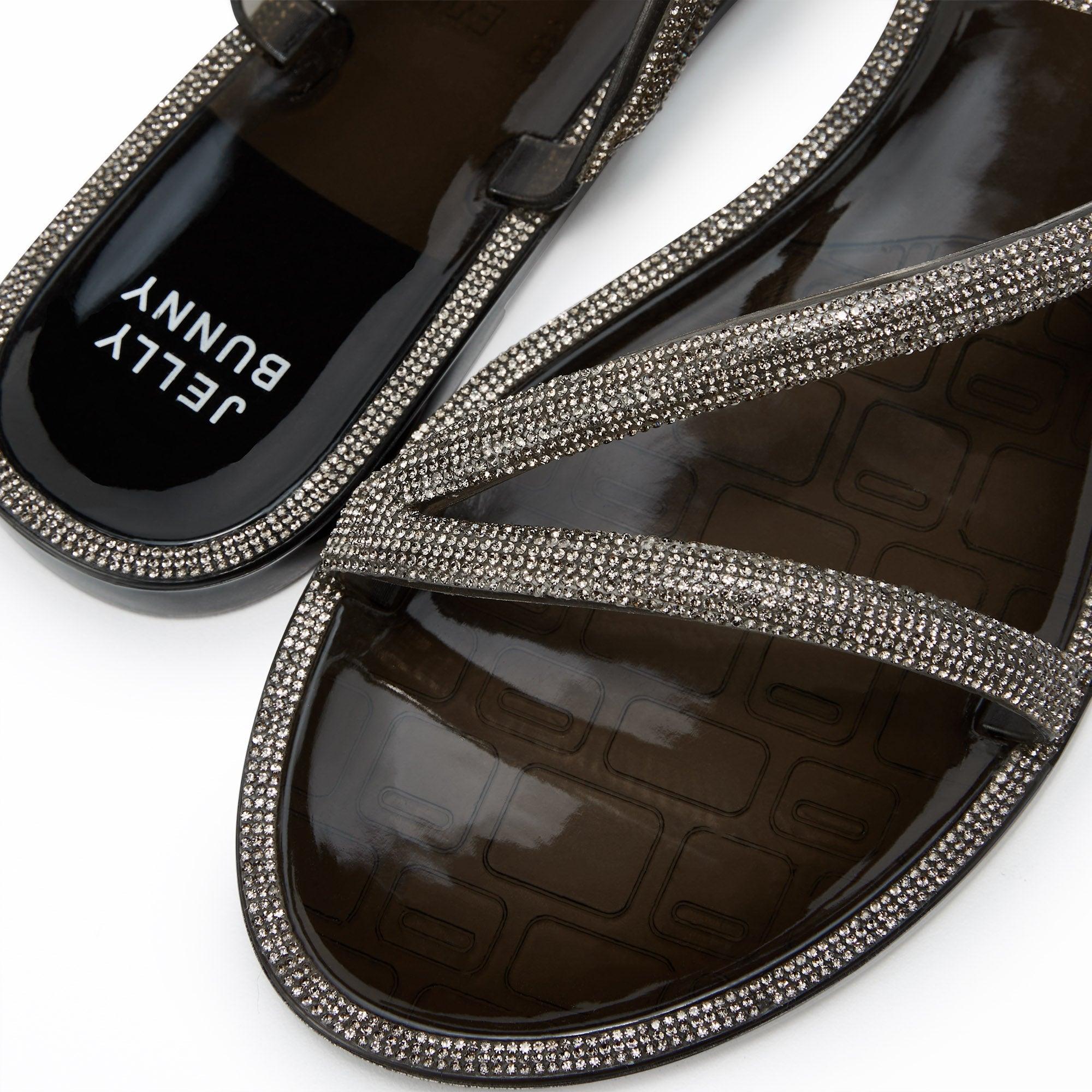 Sazza Flat Sandals Black