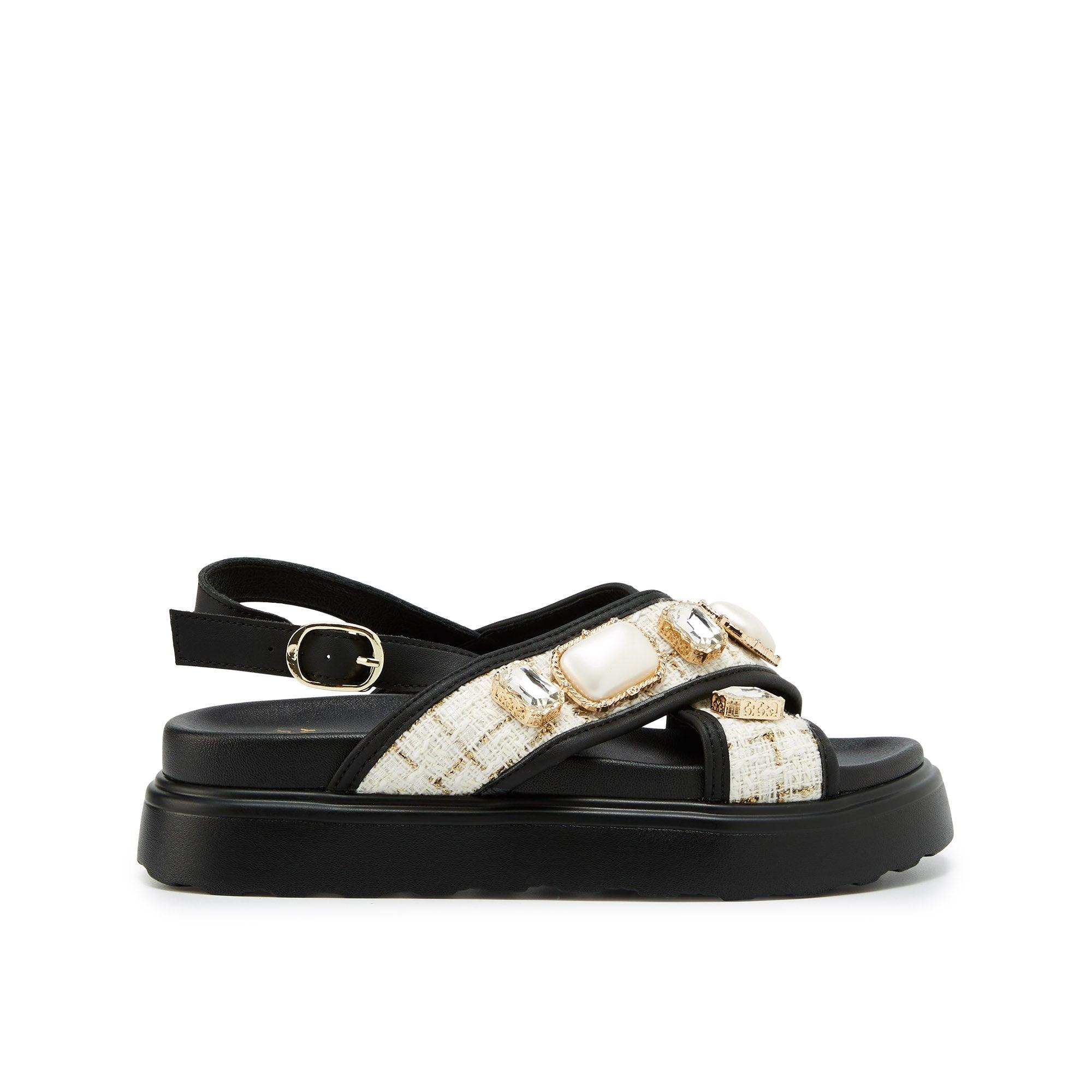 Mizora Flat Sandals Black