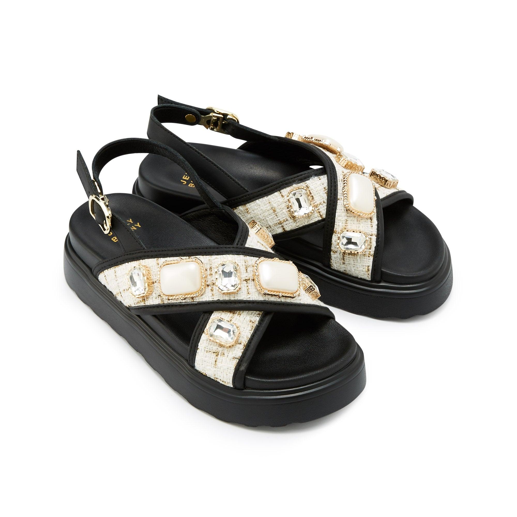 Mizora Flat Sandals Black