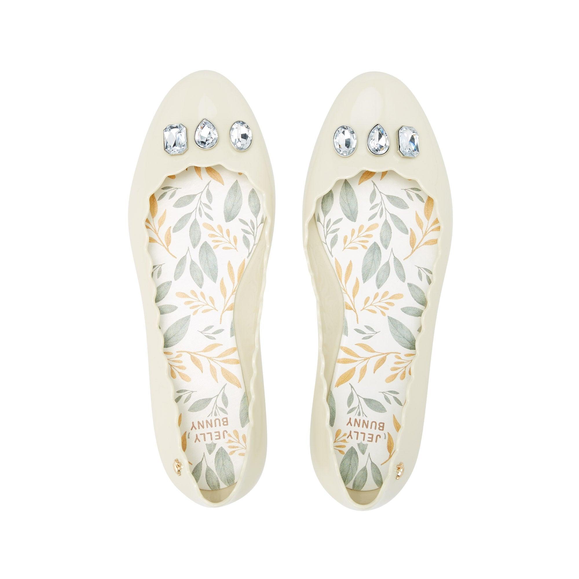 Sophie Fall Flat Ballerinas Ivory