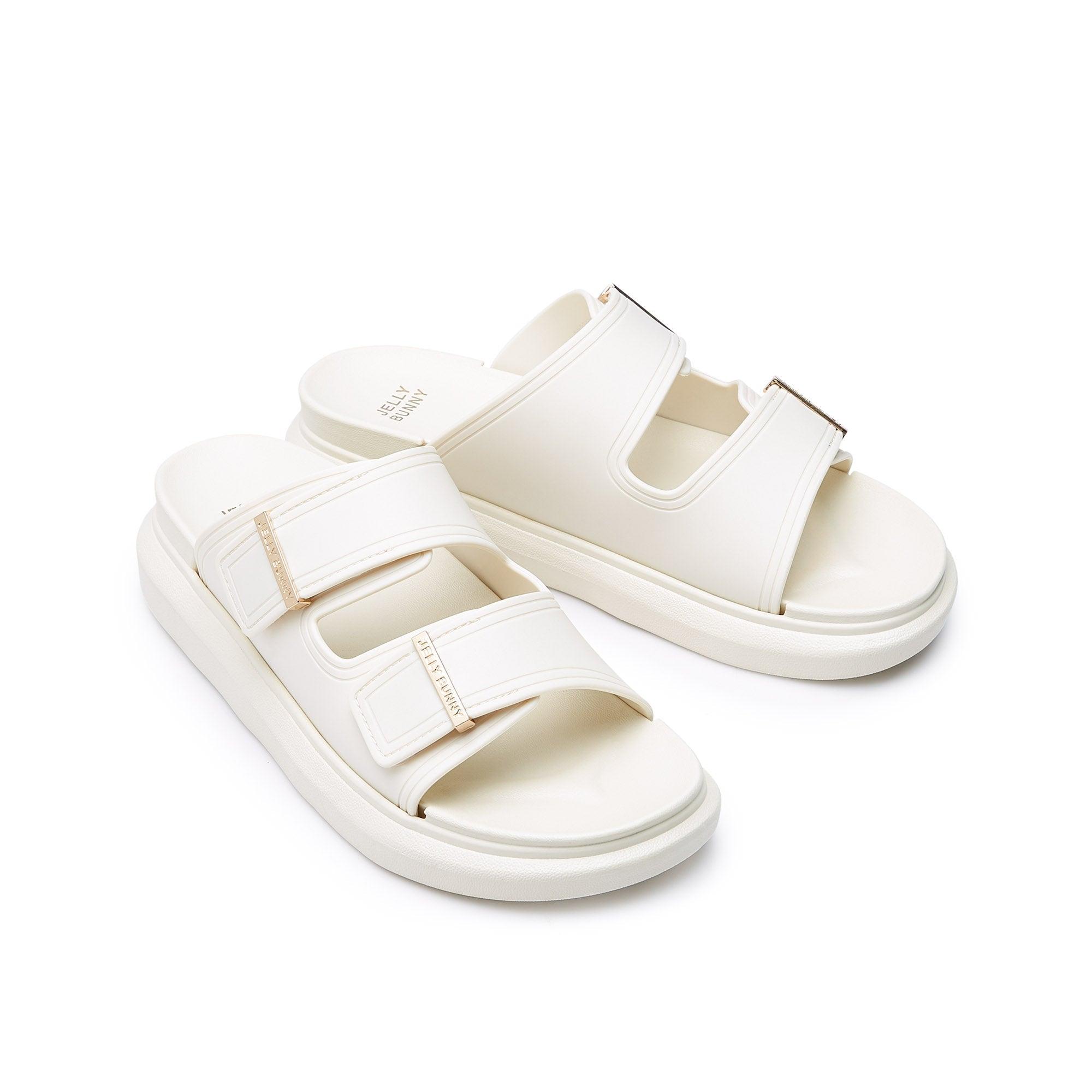 Astarion W Flat Sandals White