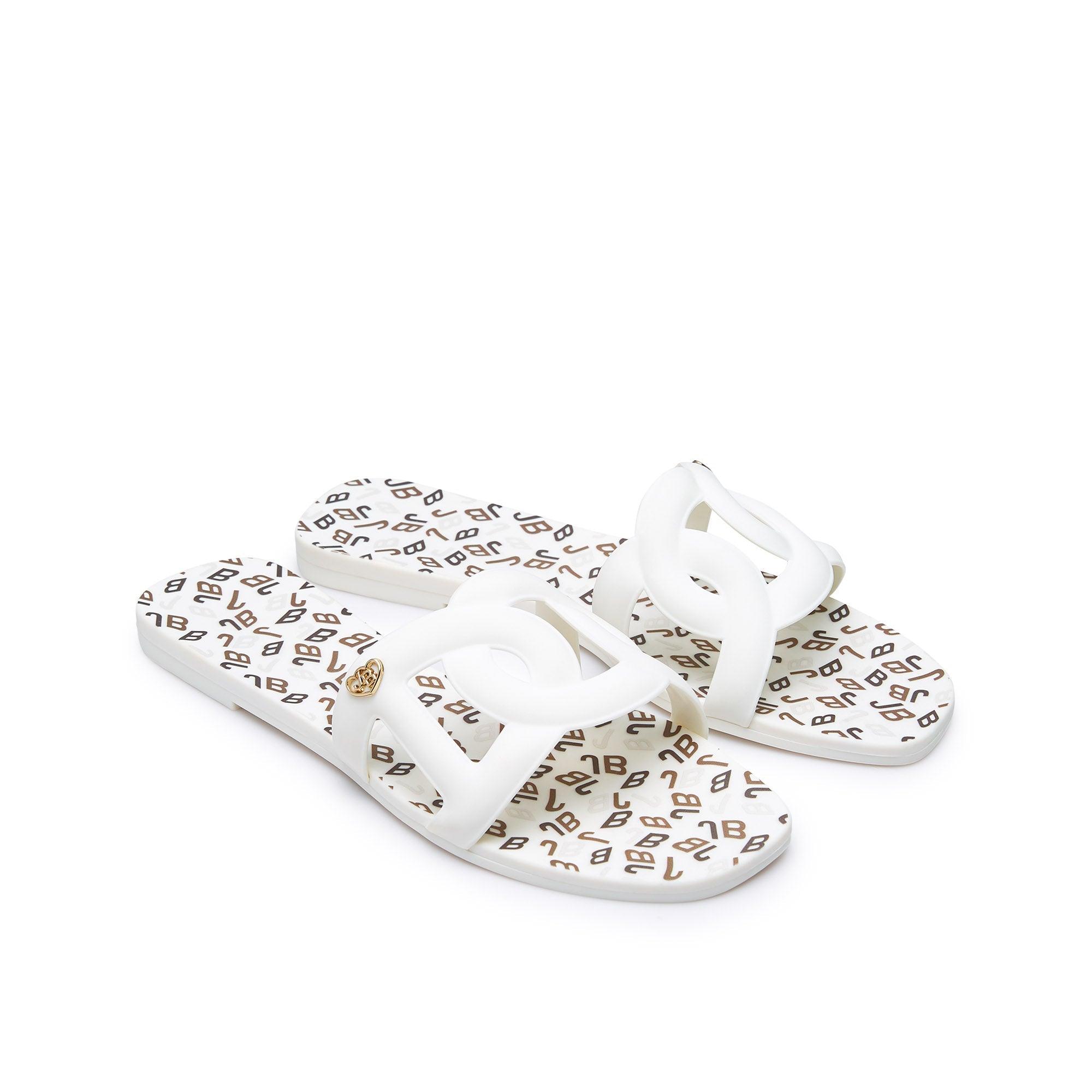 Grase Mono Alia Flat Sandals White