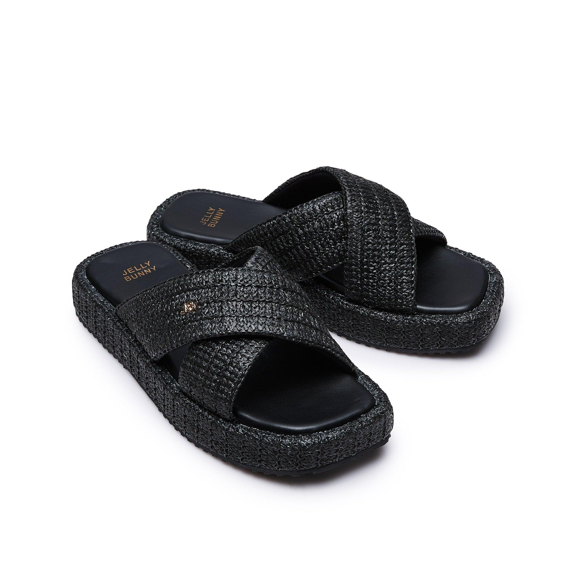 Shadout Flat Sandals Black