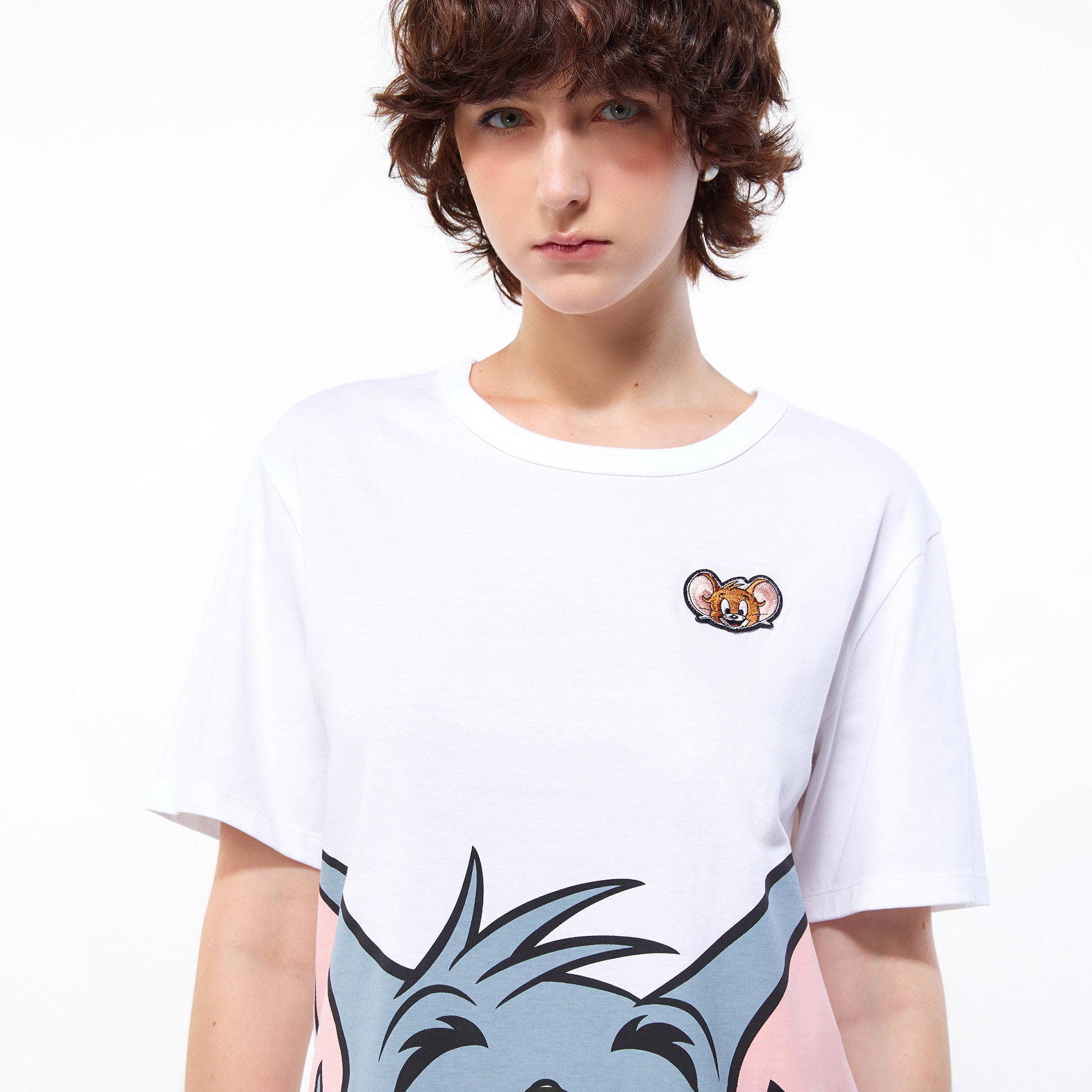 Sneak Peek Tom and Jerry T-Shirt White