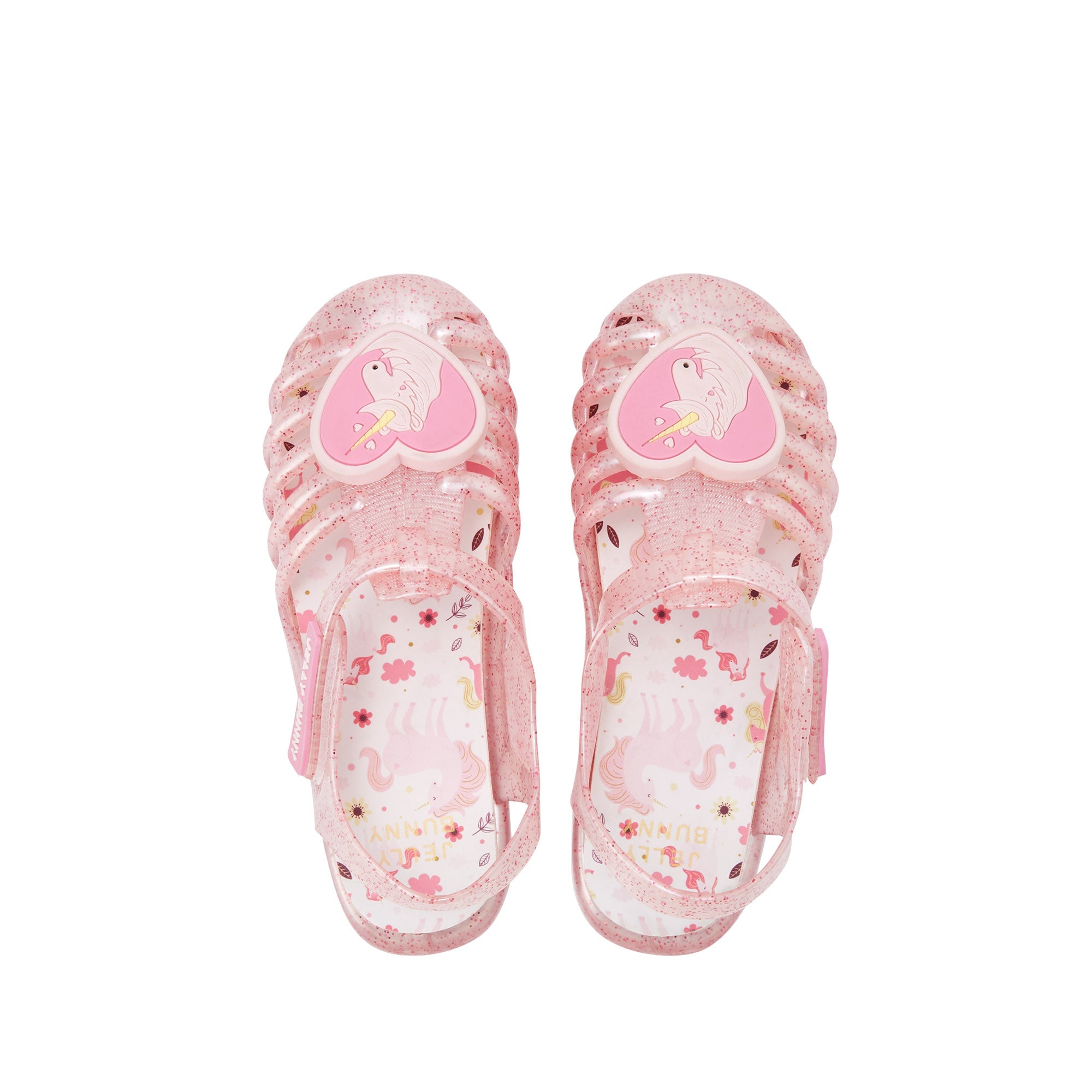 Unicorn Emilia Flat Sandals For Girls Pink