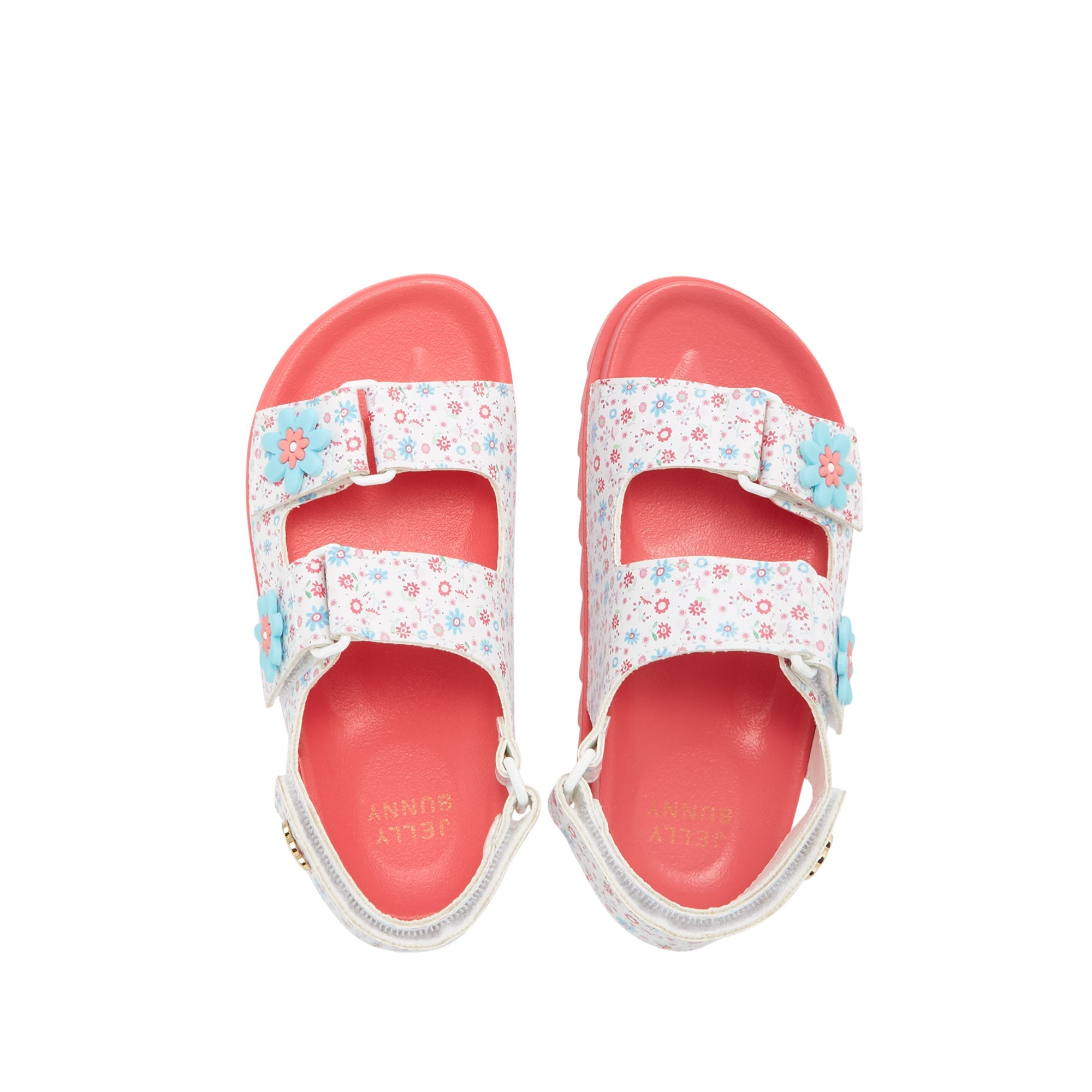 Mini Sporty Double Flat Sandals For Girls Multi Color