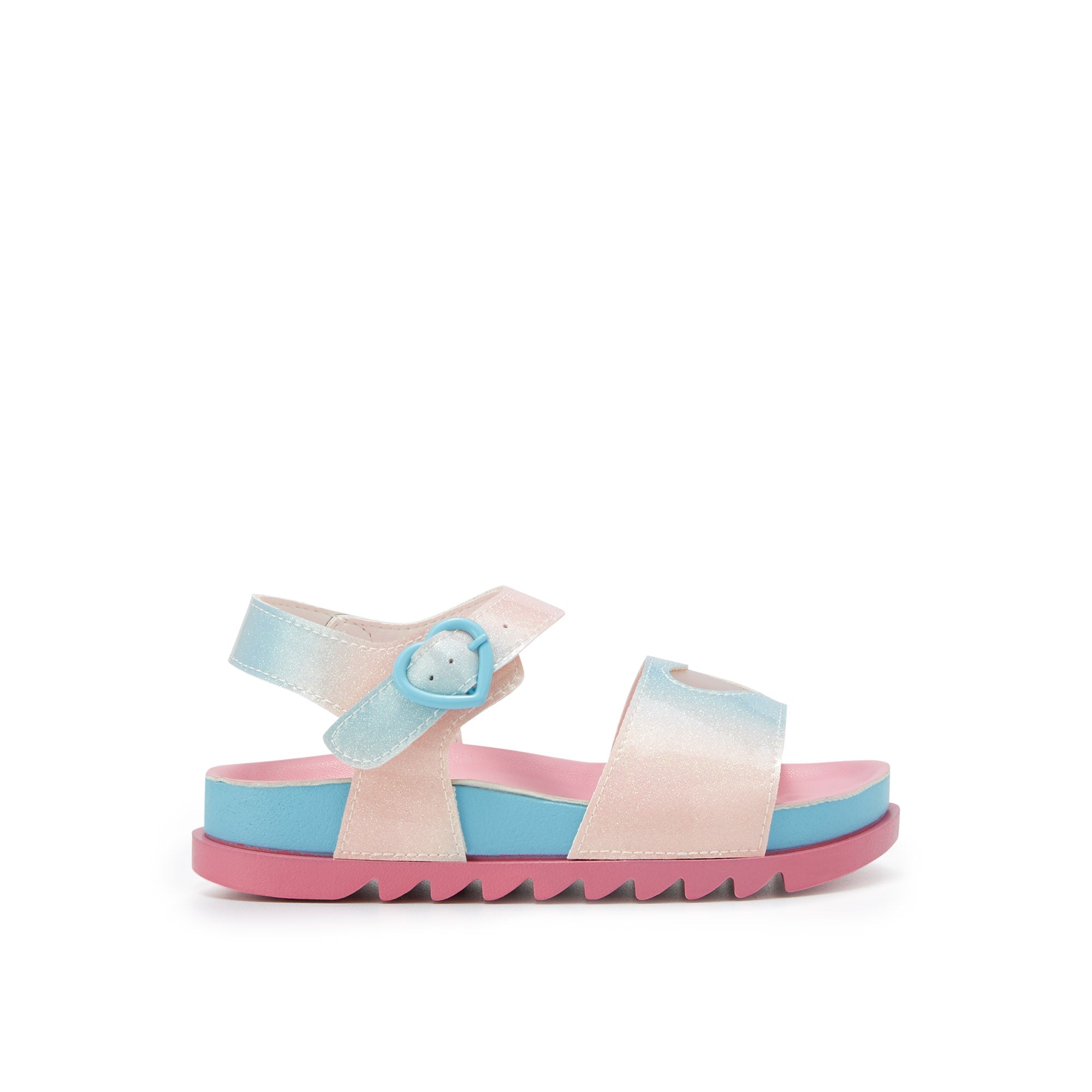 Mini Sporty Love Flat Sandals For Girls Multi Color