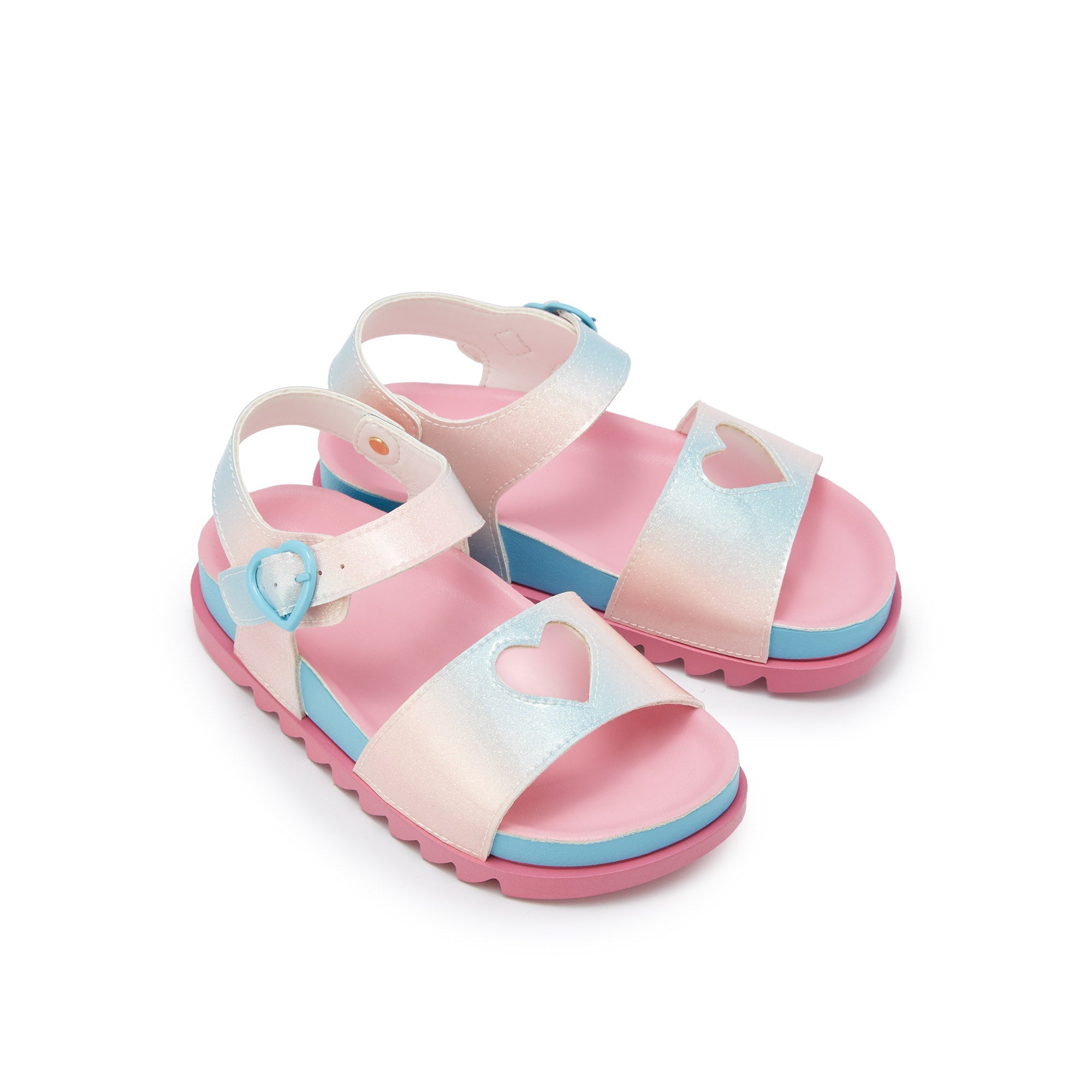 Mini Sporty Love Flat Sandals For Girls Multi Color