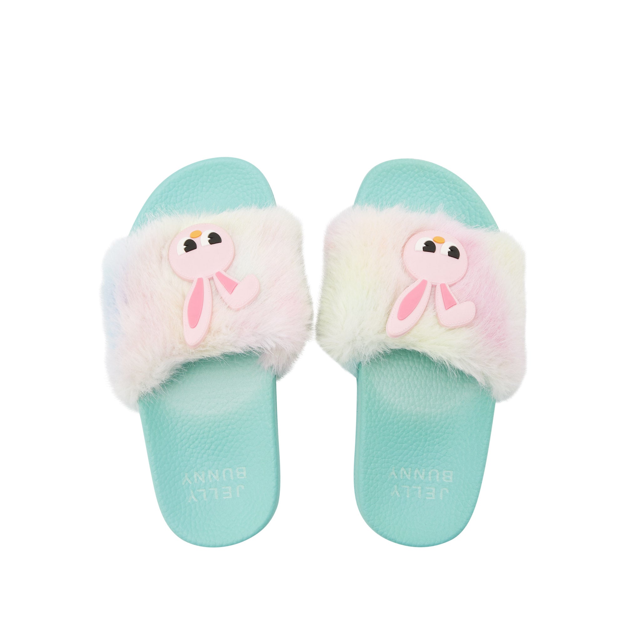 Mini Slide Marshmallow Flat Sandals Green