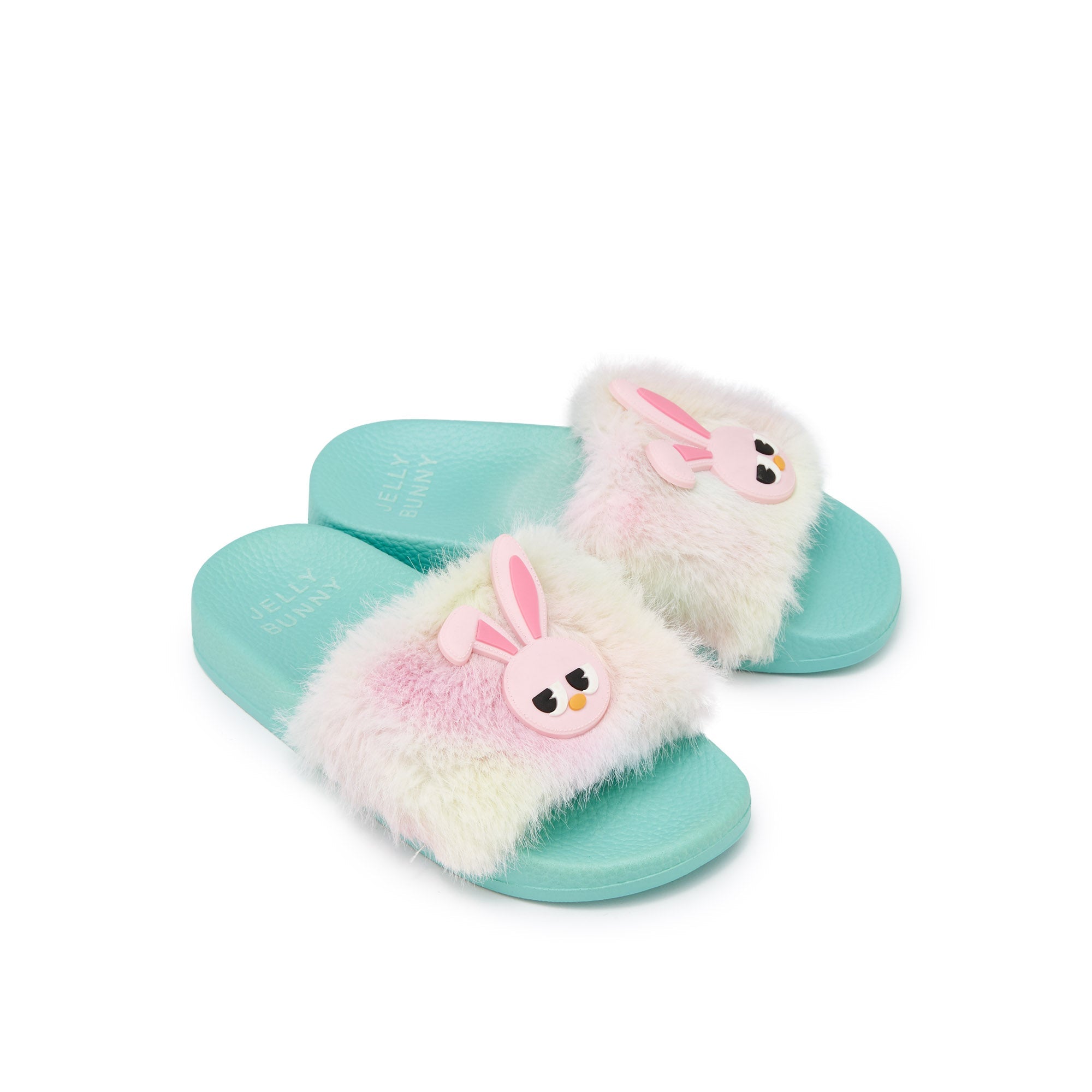 Mini Slide Marshmallow Flat Sandals Green