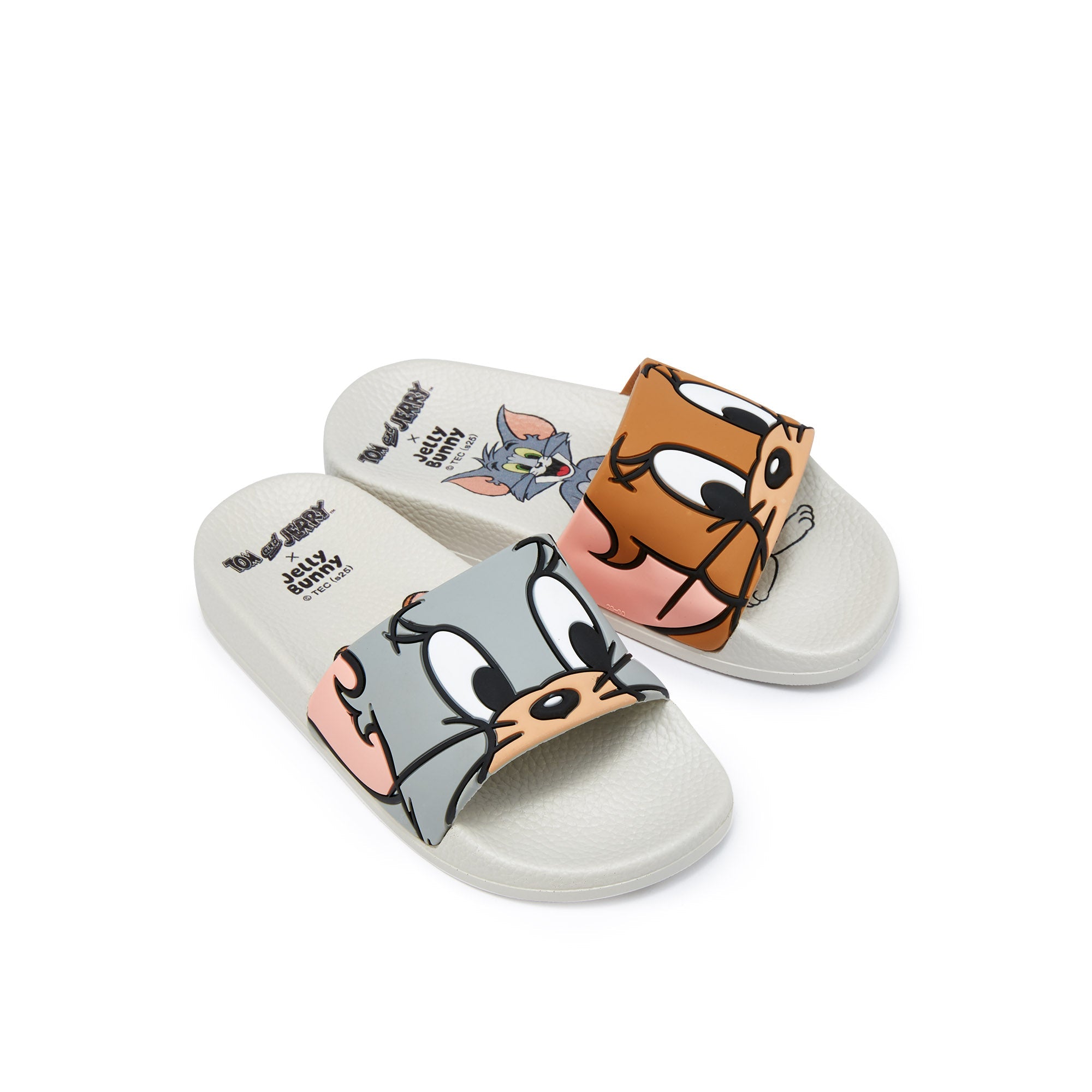 Mini Slide Blizzard Flat Sandals For Girls White