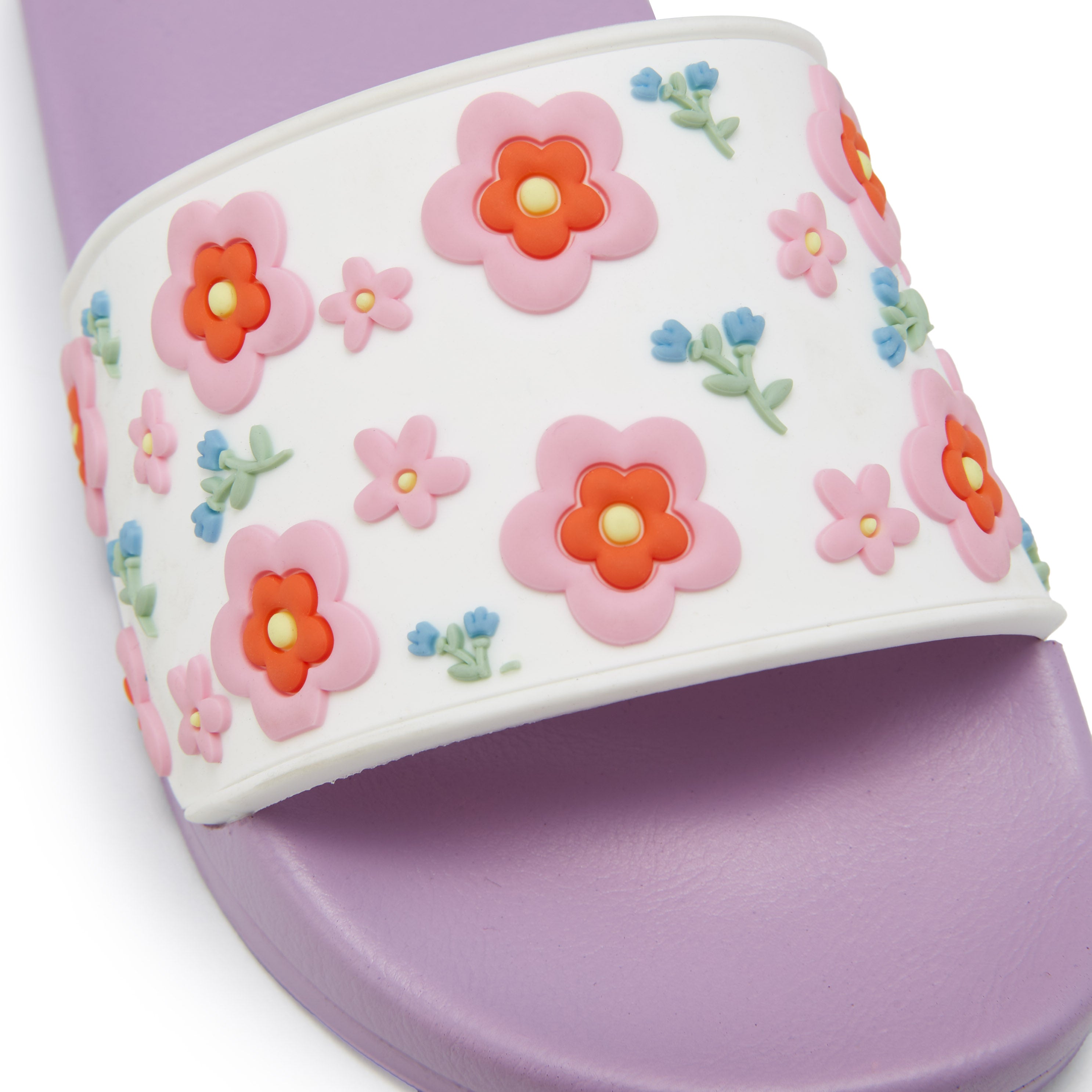 Mini Slide Cheyenne Flat Slides For Girls Purple