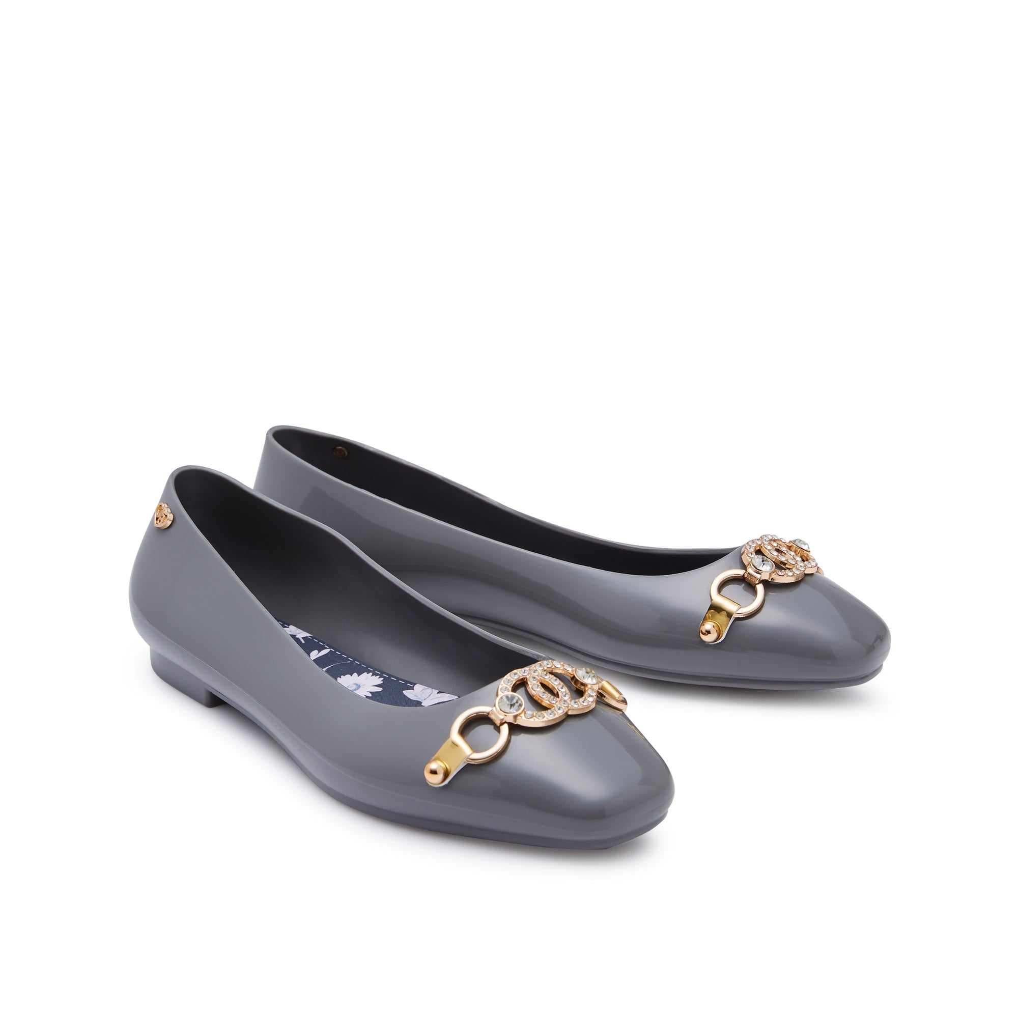 Cullen Madalyn Flat Ballerinas Dark Grey