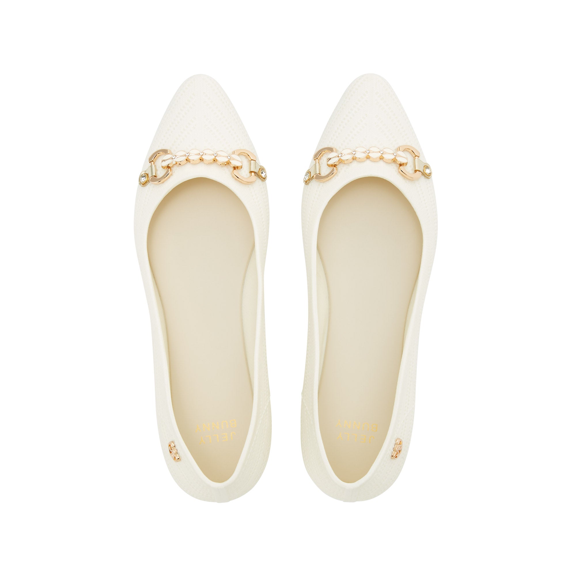 Fisk Augusta Low Heel Ballerinas Ivory