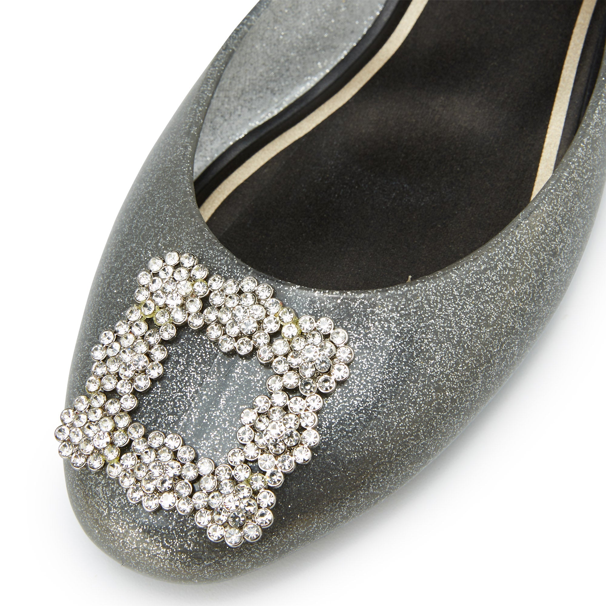 Melina Emmeline Flat Ballerinas Glitter Black