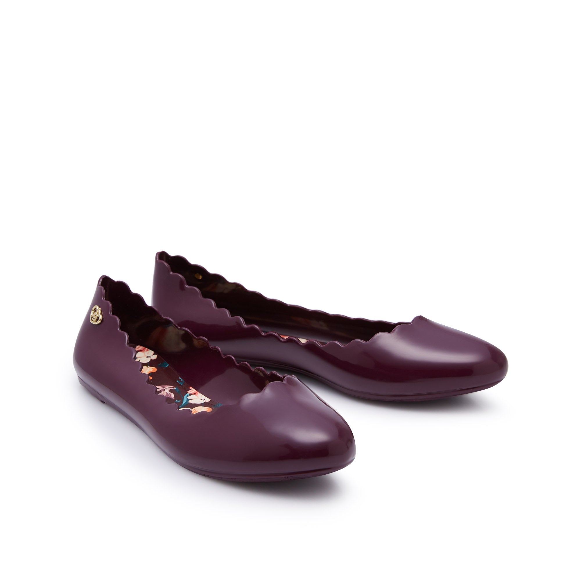 Sophie Ruby Flat Ballerinas Dark Red