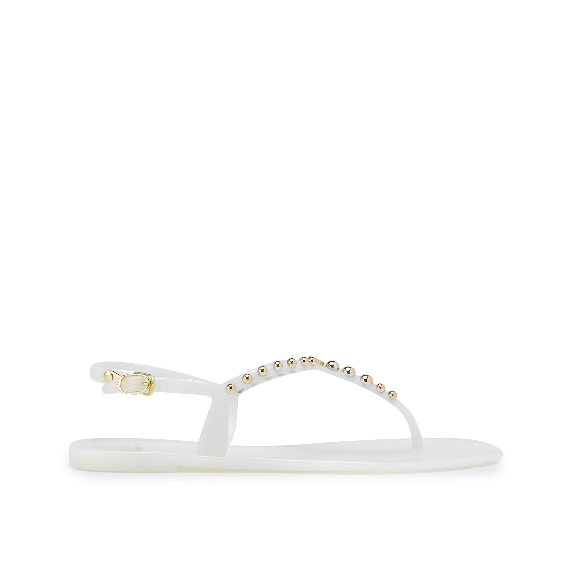 Okarun Flat Slingbacks White