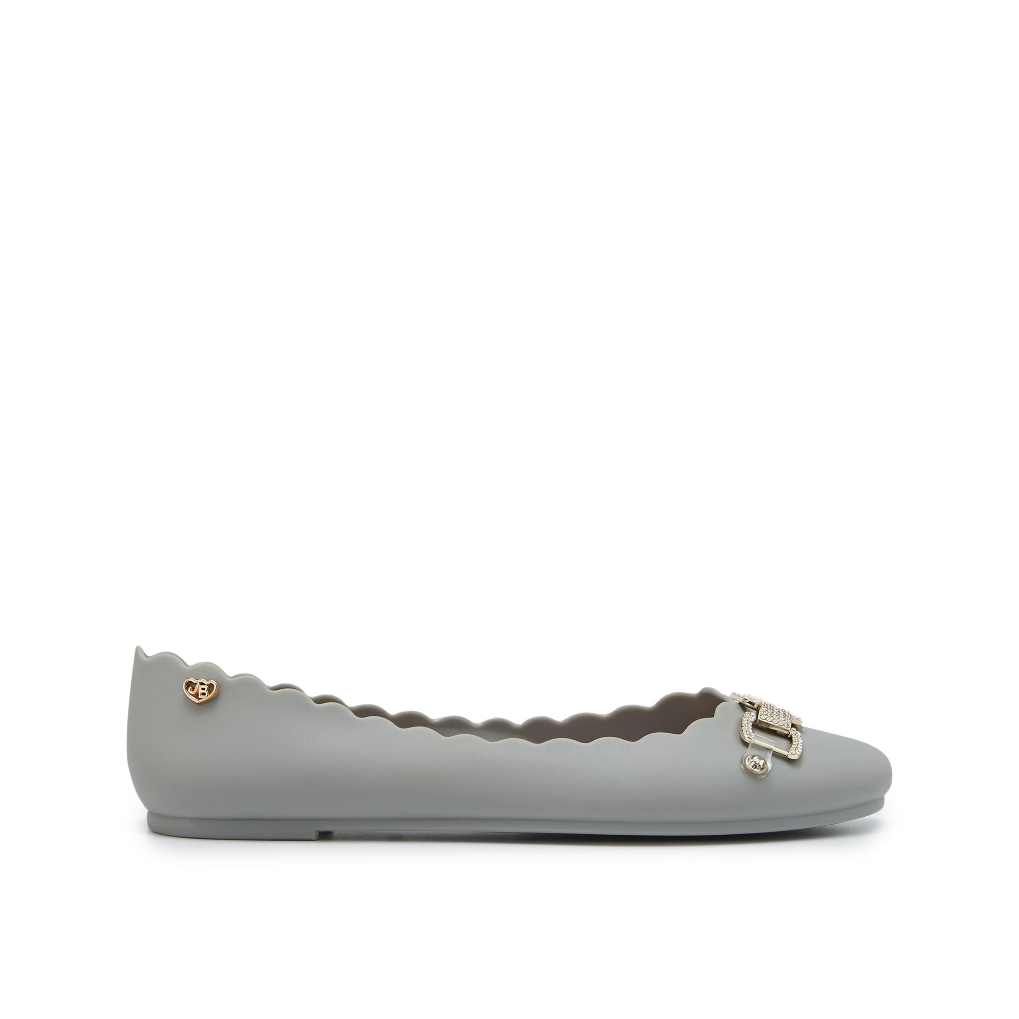 Sophie Matt Heart Flat Ballerinas Grey