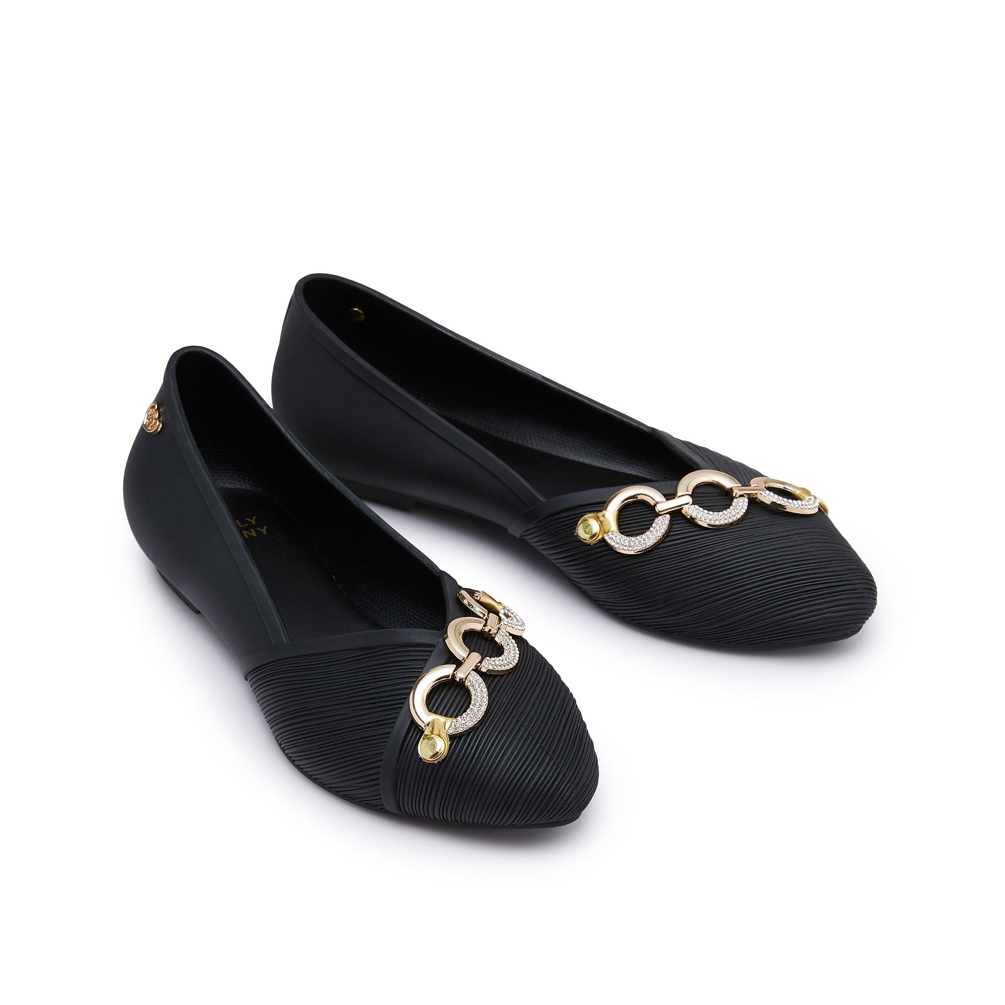 Pinto Azalea Flat Ballerinas Black