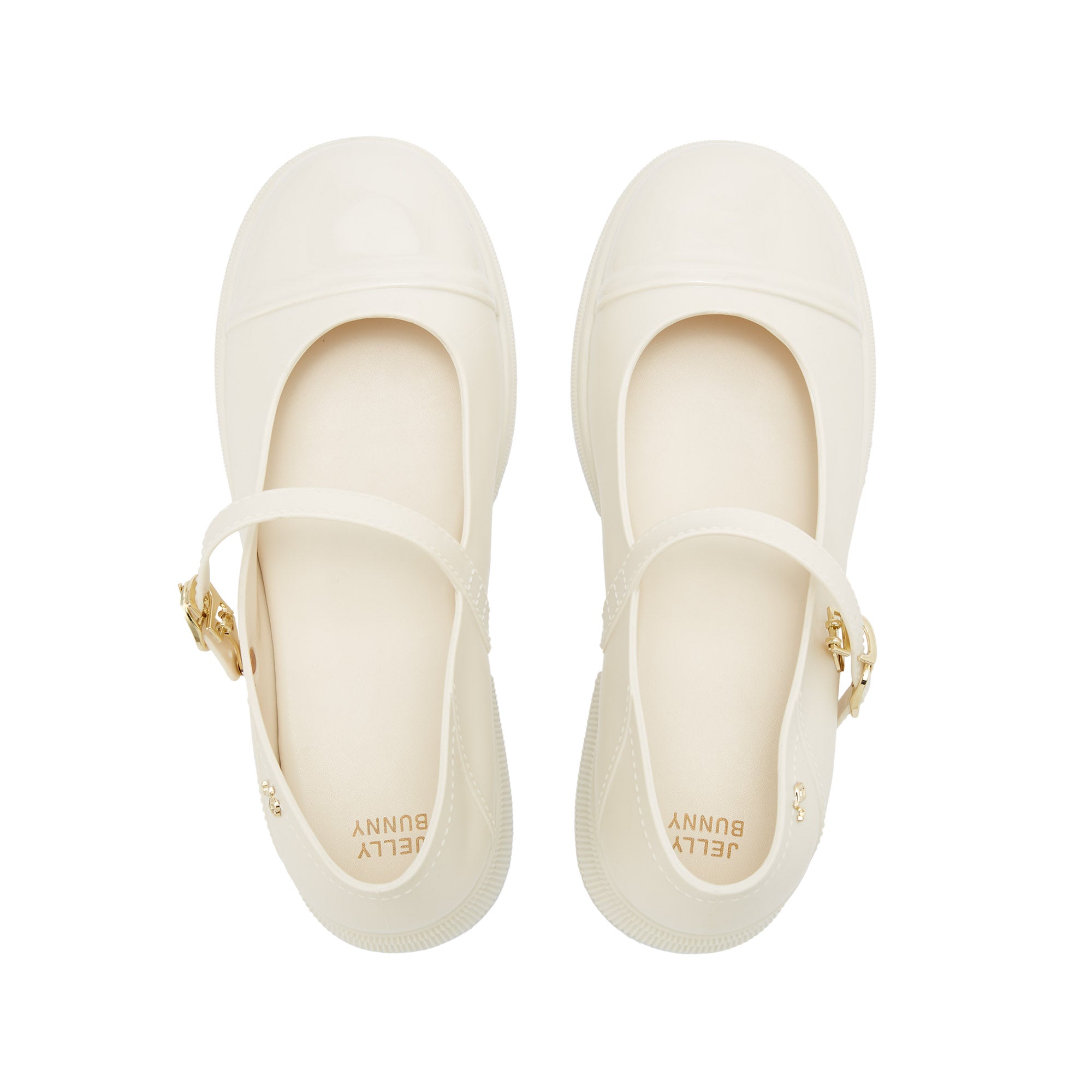 Rory Bright Platform Mary Janes Ivory