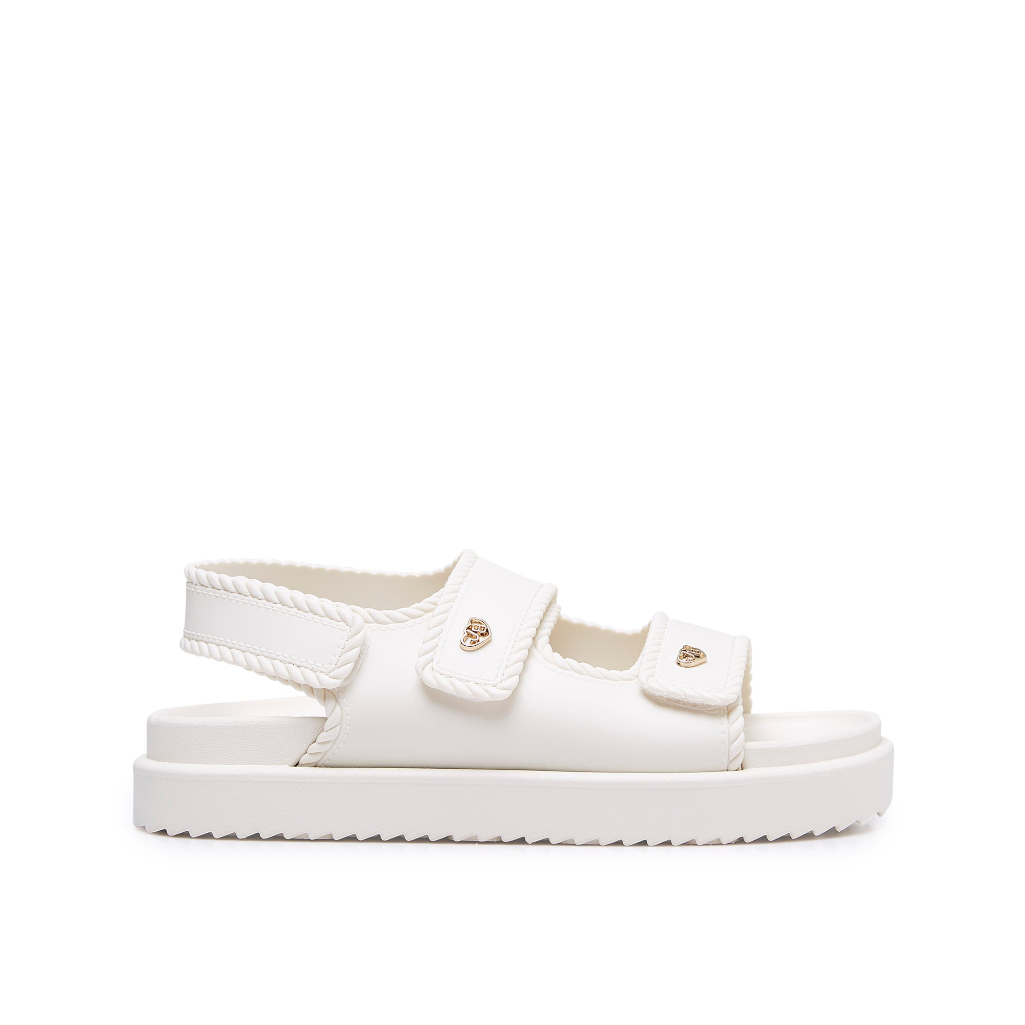 Mahou Flat Sandals White