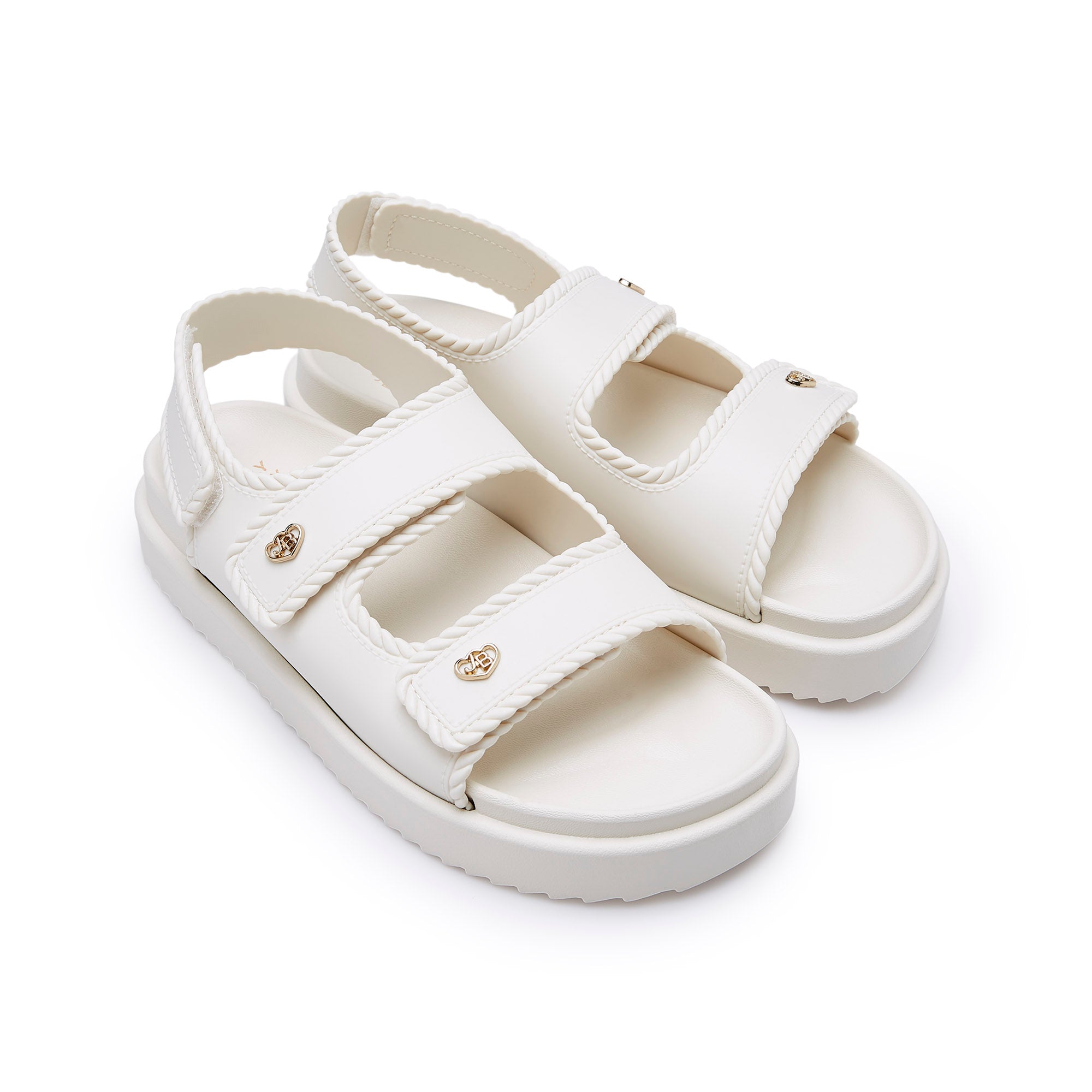 Mahou Flat Sandals White