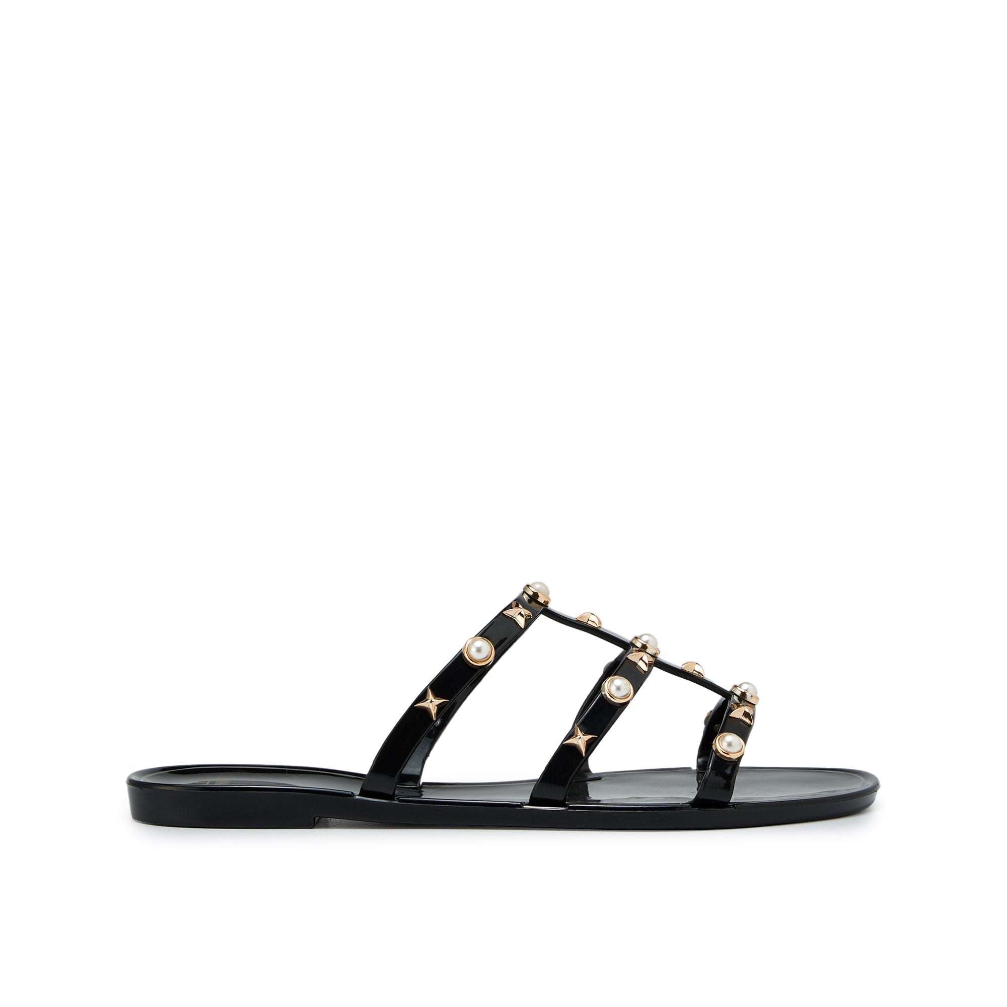 Tres Murabito Flat Sandals Black