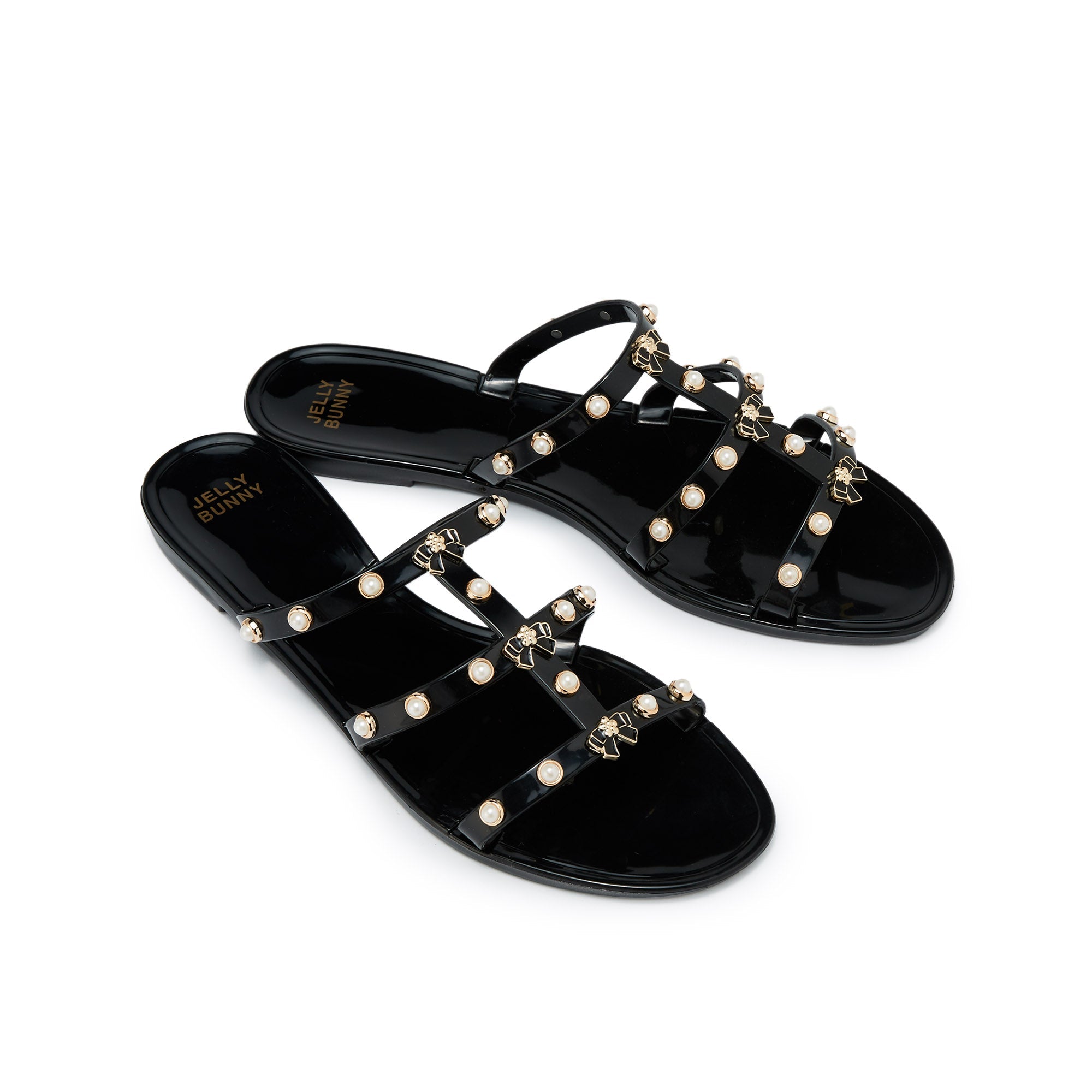 Alice Luella Flat Sandals Black