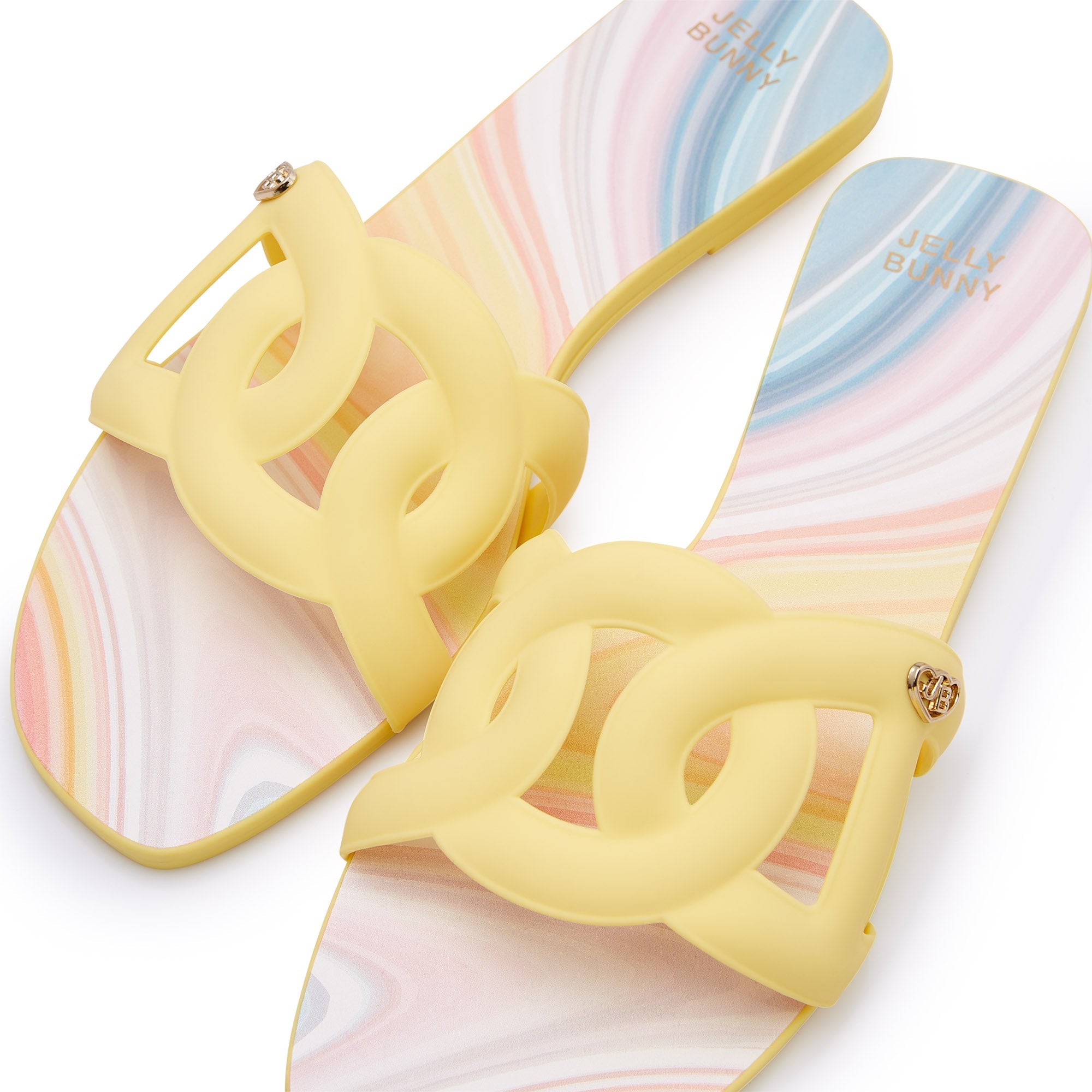 Grase Alexandria Flat Sandals Yellow