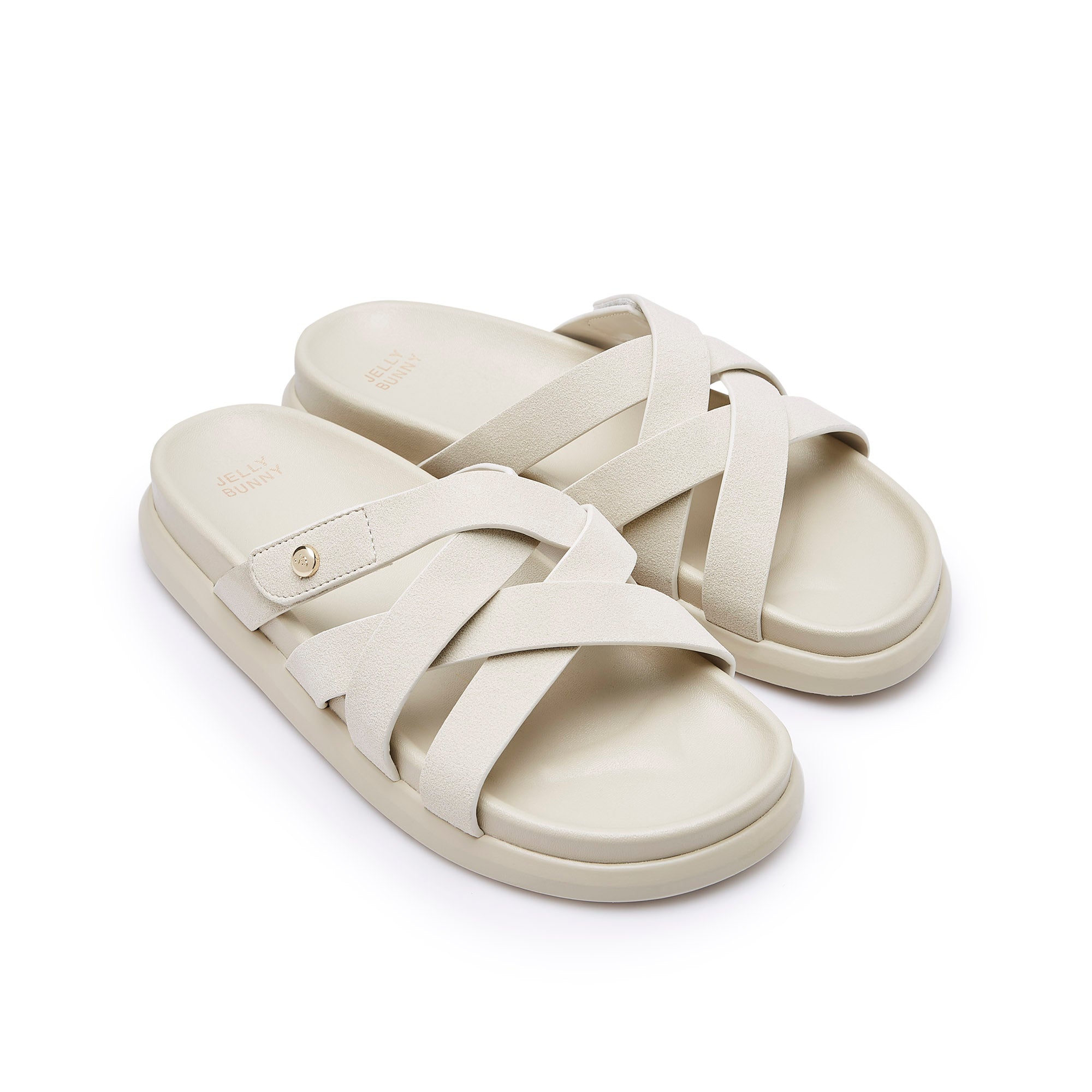 Florencia Flat Sandals Beige