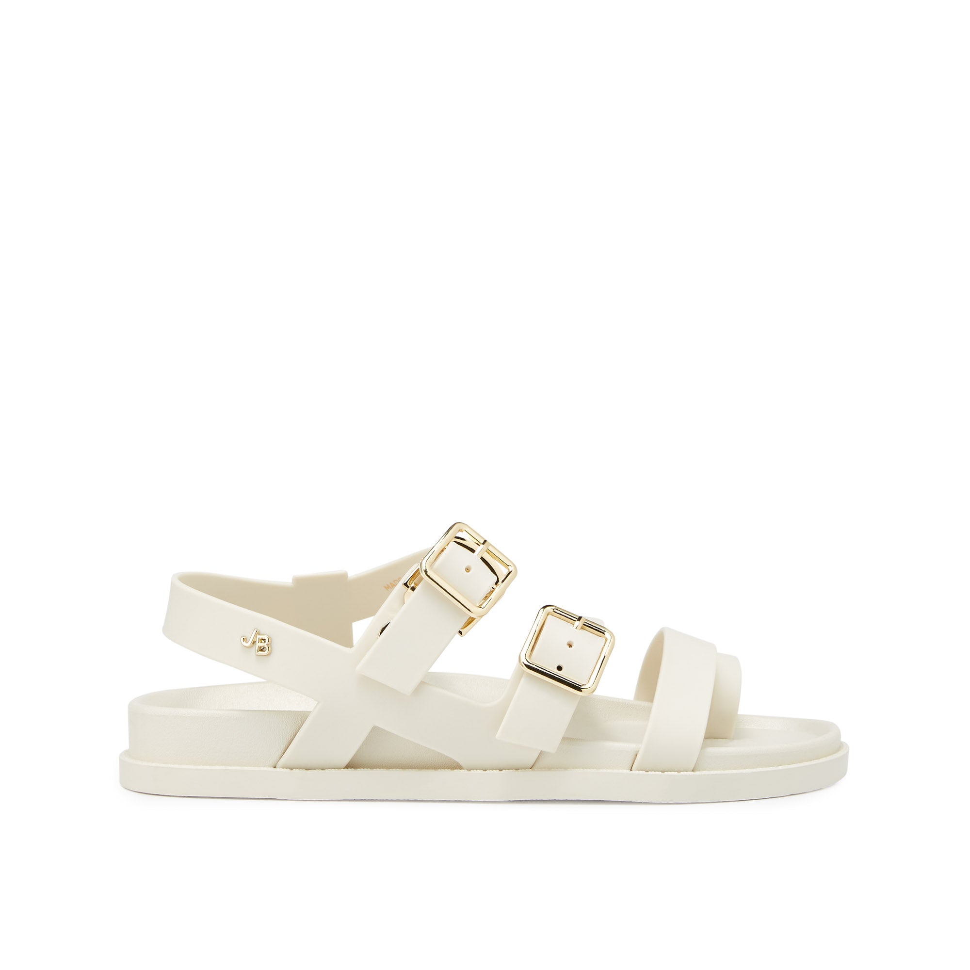 Agustina Flat Sandals Ivory