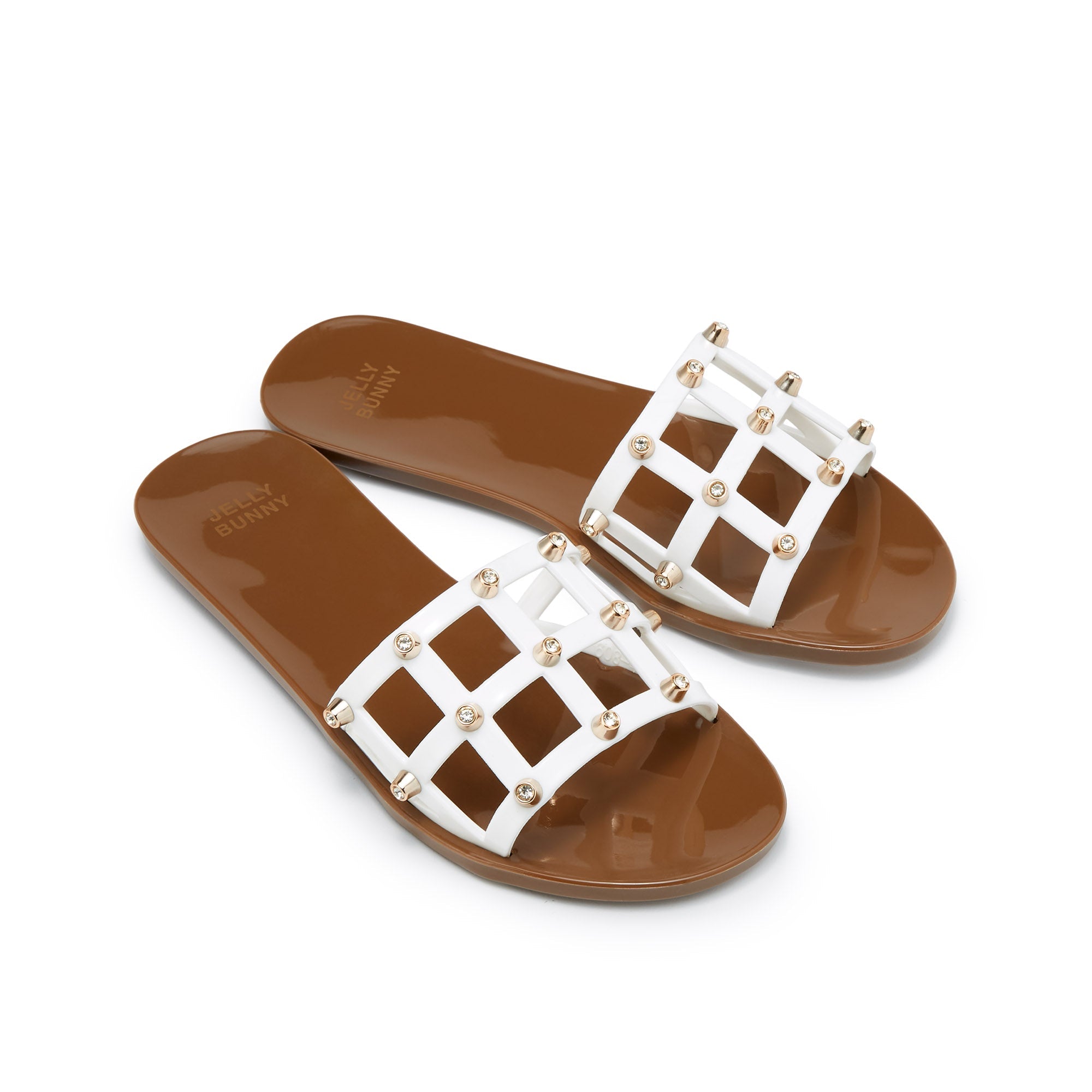 Fermin Leanna Flat Sandals Light Brown