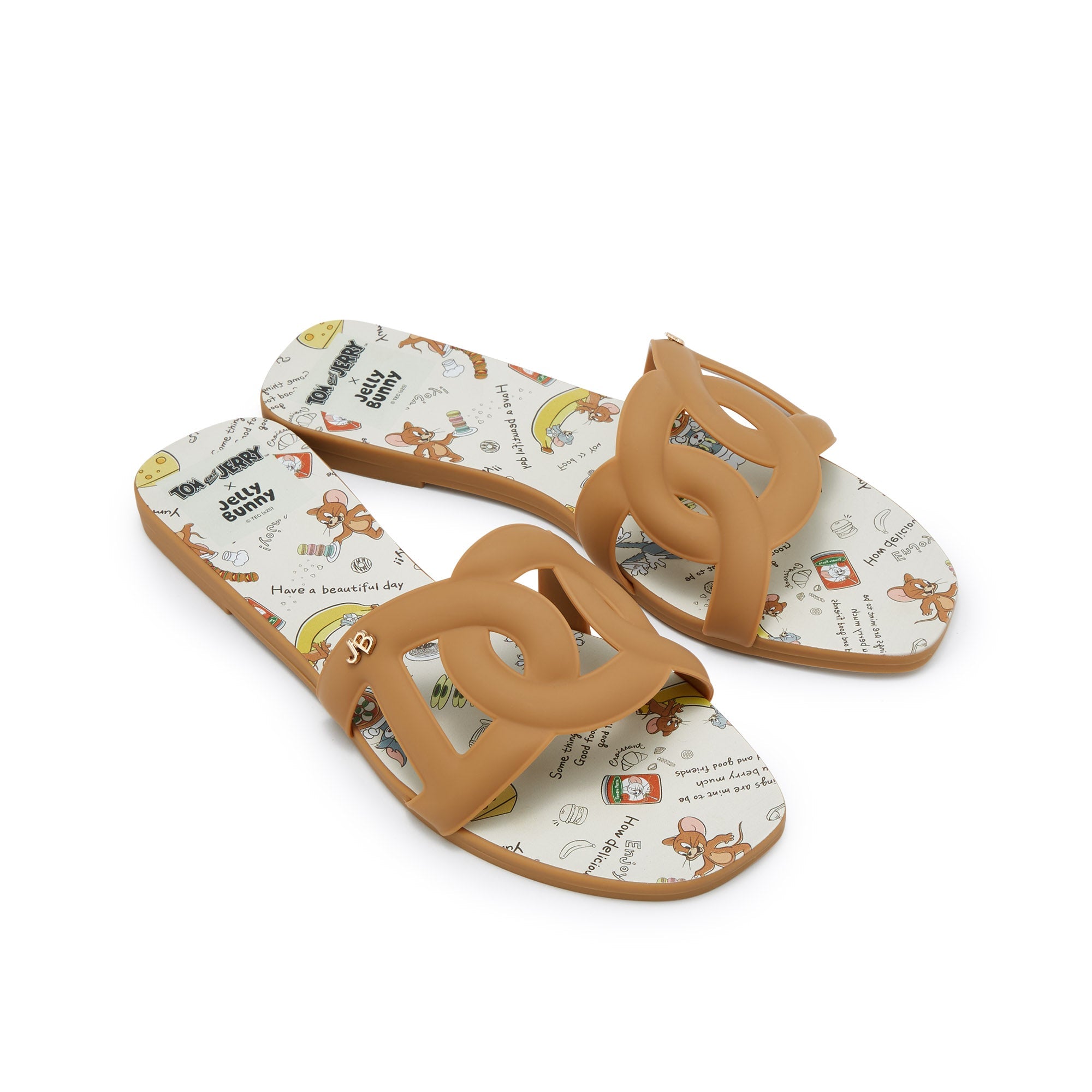 Grase Dewey Flat Sandals Brown